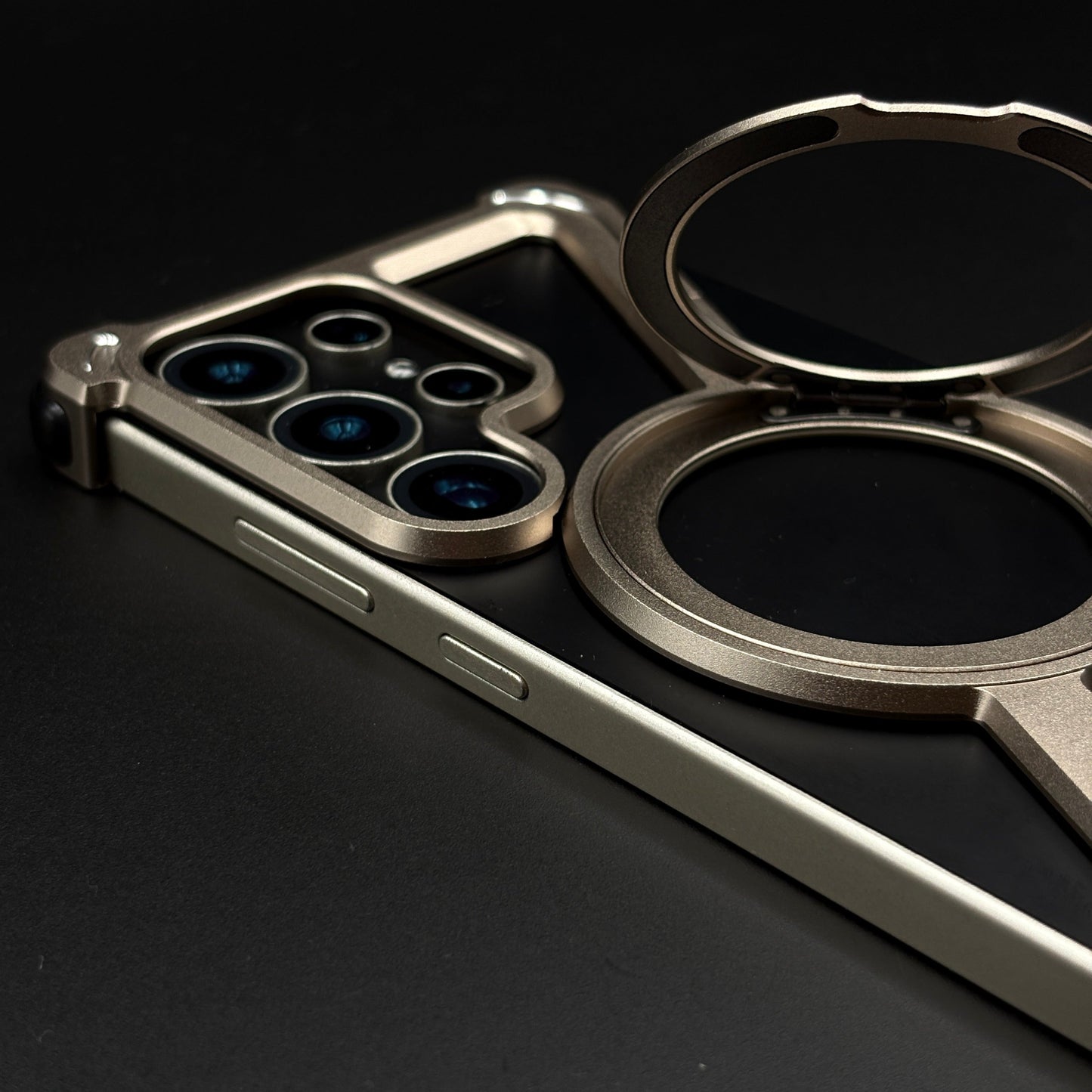 Z Shape Aluminium Metal Rotating Kickstand for Samsung Galaxy S25 Ultra | Frameless Design