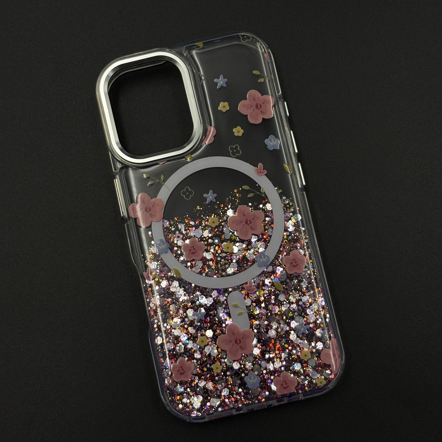 Sparkle Garden MagSafe Fancy Clear Case Cover for iPhone 17
