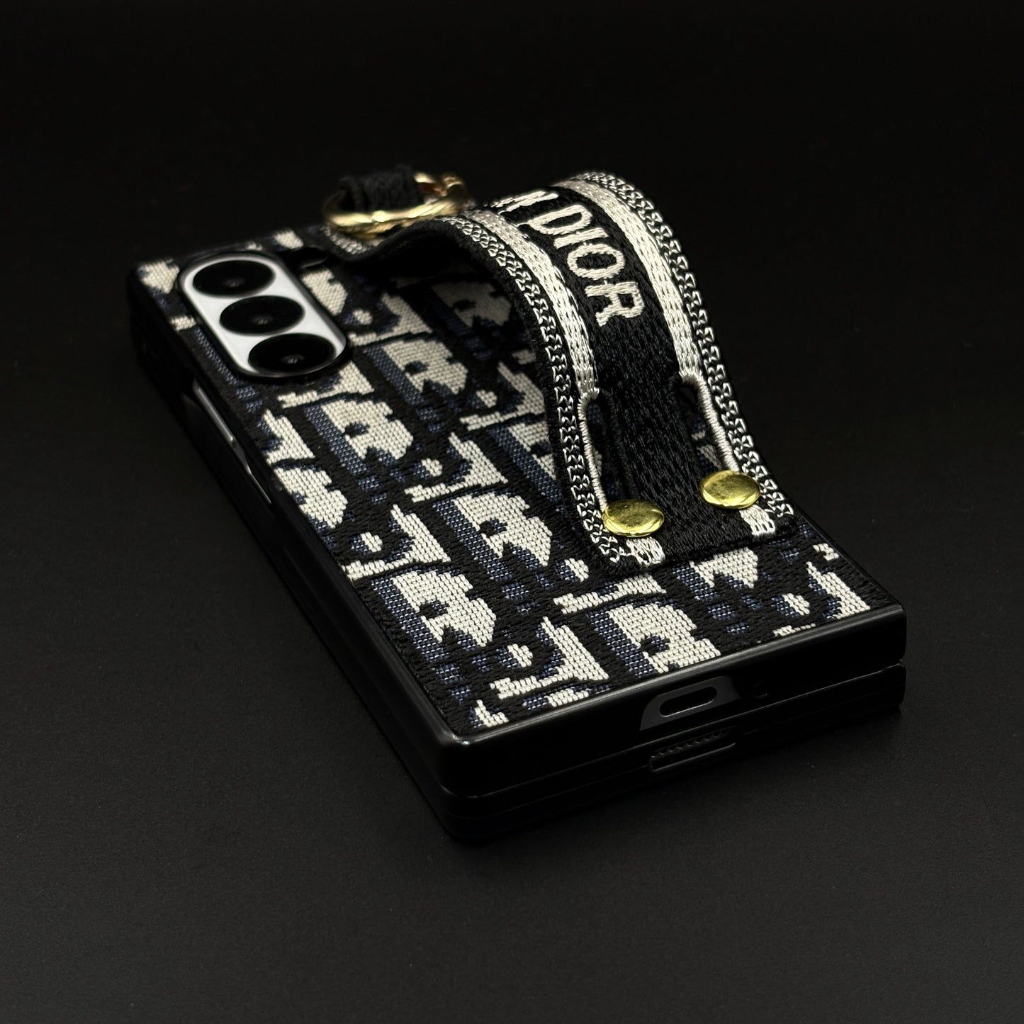 Luxury Embroidered Belt Strap Case for Samsung Galaxy Z Fold 6 | Premium Designer Style Protection