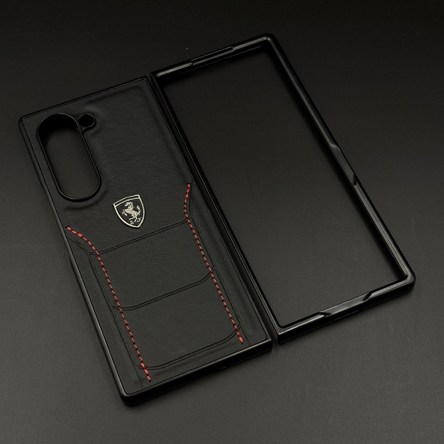 FR Stitched PU Leather Case for Samsung Galaxy Z Fold 6 | Luxury Protective Edition