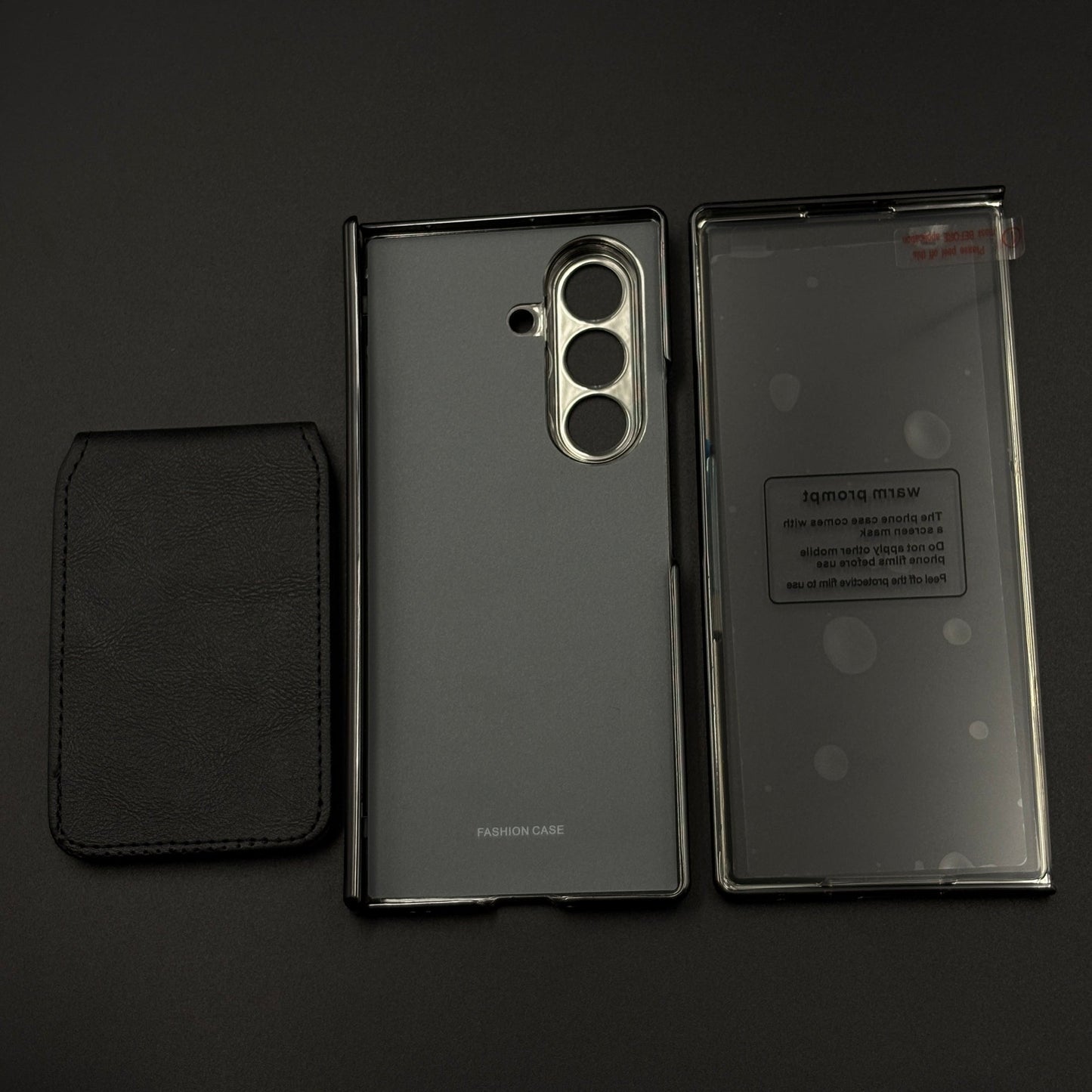 Detachable Cardholder Leather MagSafe Case with Front Screen Protector for Samsung Galaxy Z Fold 7