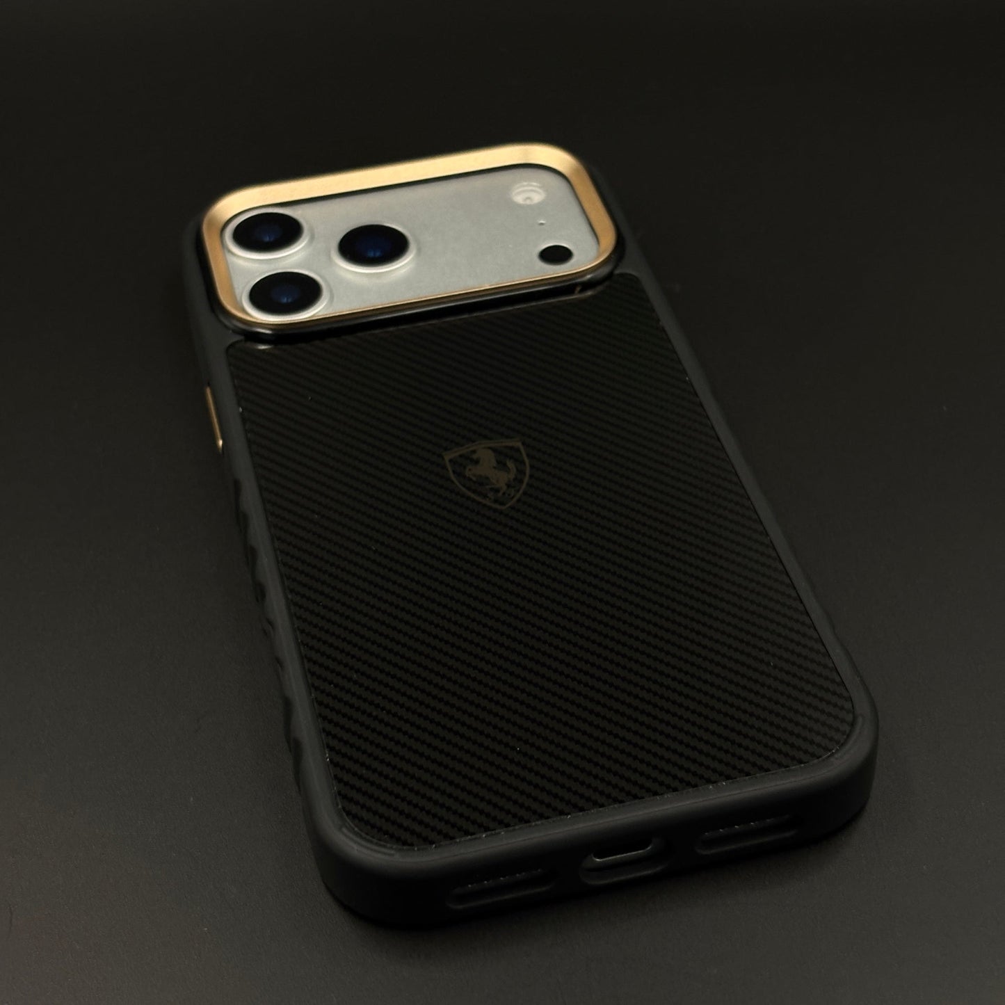 Carbon Fiber FR Horse Motorsport Case for iPhone 17 Series | Premium Racing Design