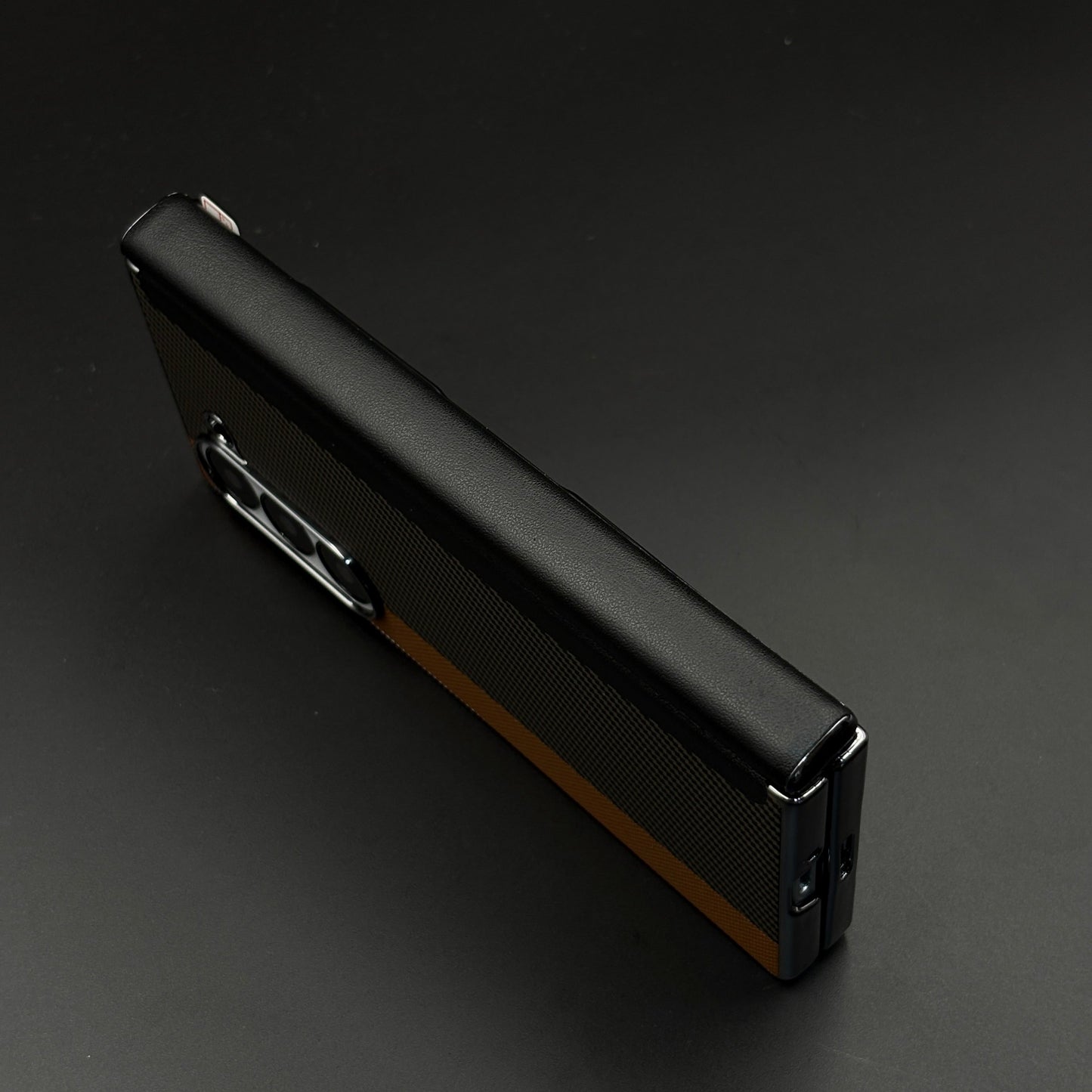 Dual Shade Carbon Fibre Case for Samsung Galaxy Z Fold 7 | Front Display & Hinge Guard | Luxury Edition