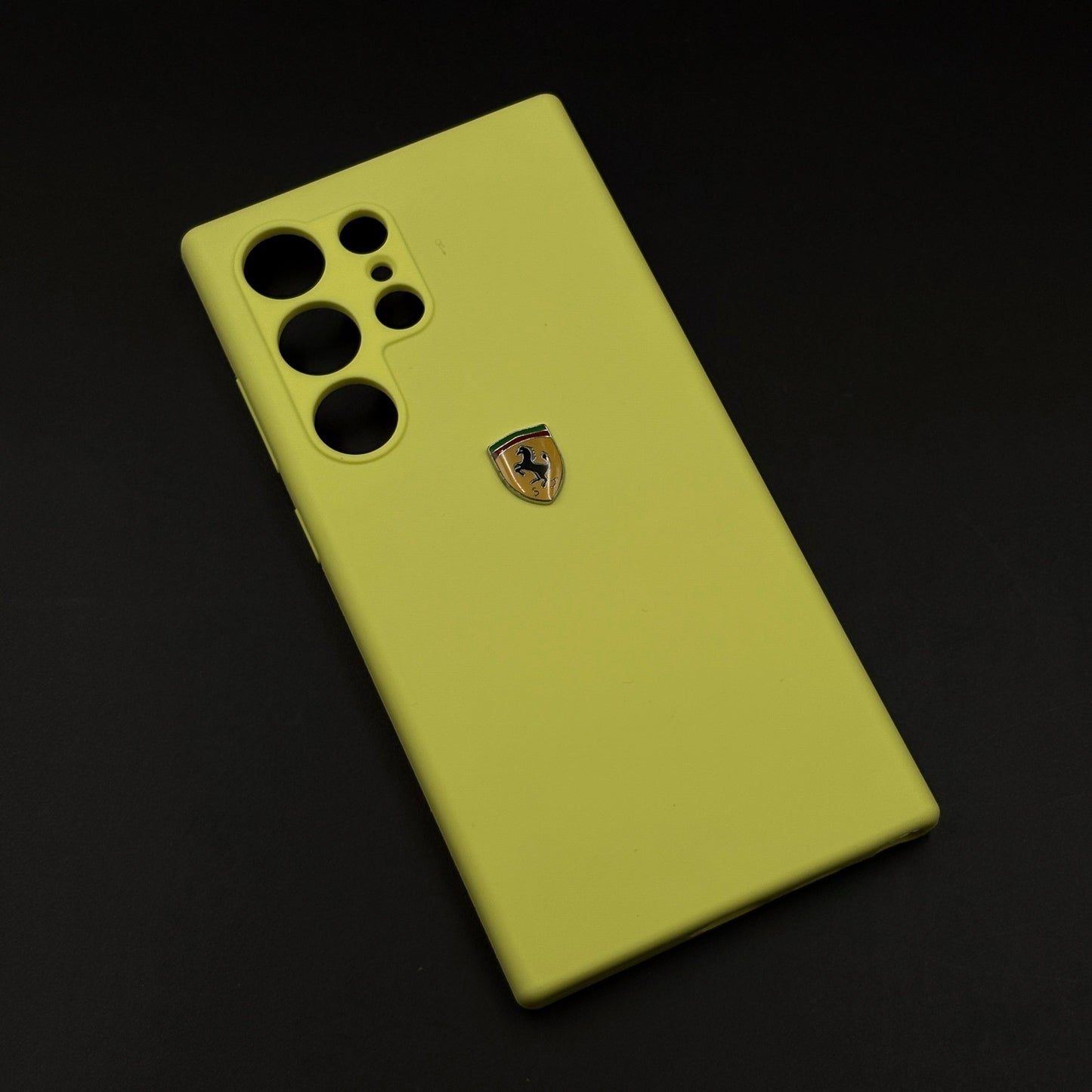 FR Edition Smooth Silk Feel Silicone Case for Samsung Galaxy S24 Ultra | Sporty Luxury Finish