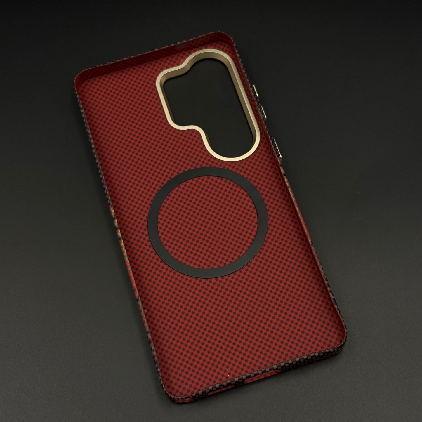 Sunset Stripe Mobile Case Cover for Samsung Galaxy S26 Ultra | Rare Aramid Texture Finish | Real Carbon Fibre Feel | Hidden MagSafe