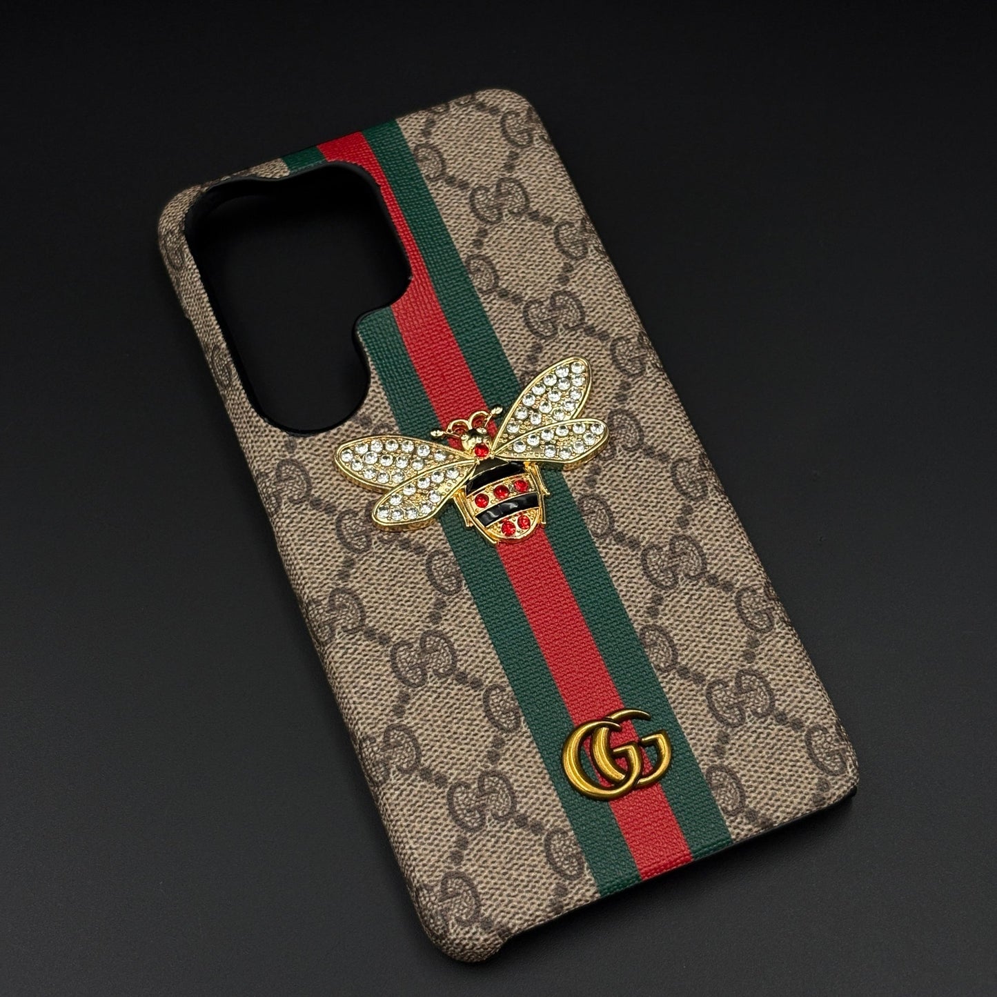GG Bee Stripe Designer Case for Samsung Galaxy S26 Ultra | Luxury Stripe Bee Pattern Cover