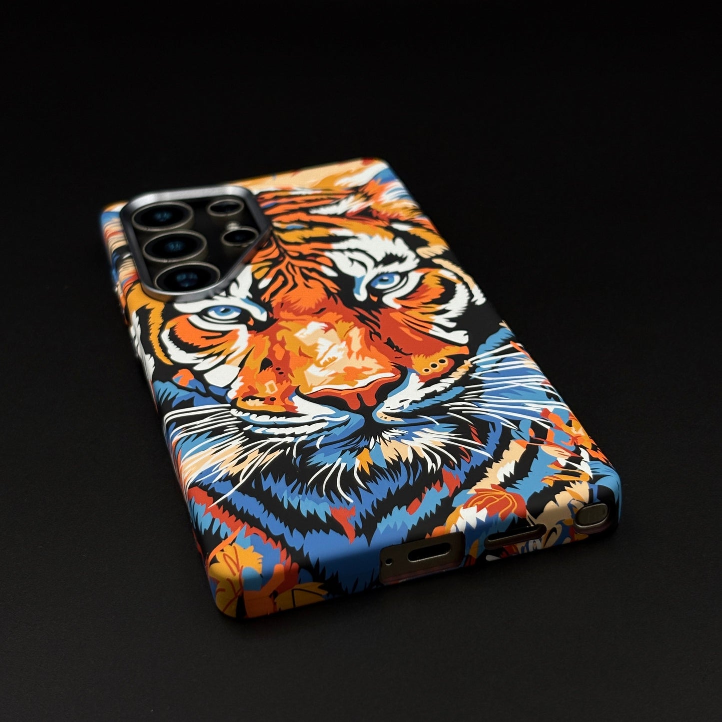 Tiger Premium Slim Case for Samsung Galaxy S24 Ultra | Rare Aramid Texture Finish | Real Carbon Fibre Feel | Hidden MagSafe