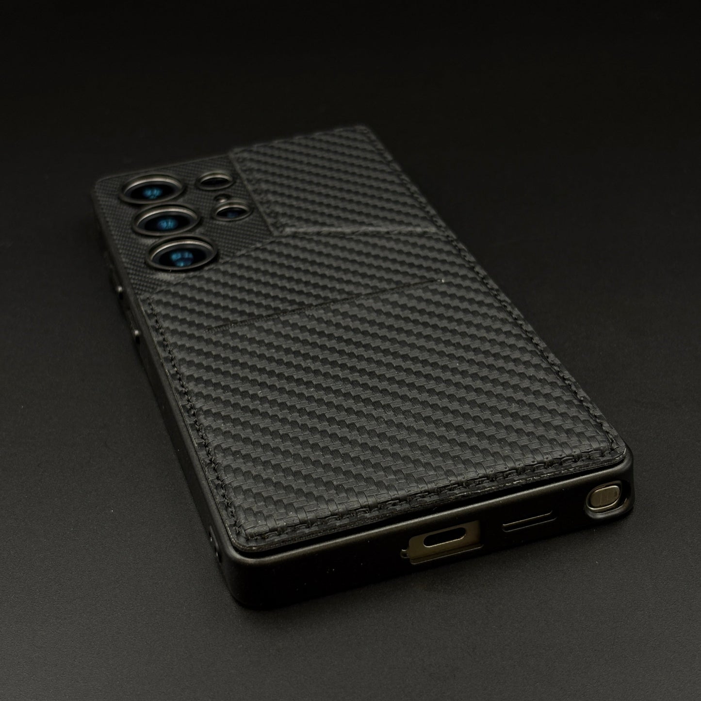 Leather Cardholder Kickstand Case for Samsung Galaxy S25 Ultra | Enhanced Camera Guard | Luxury Edition
