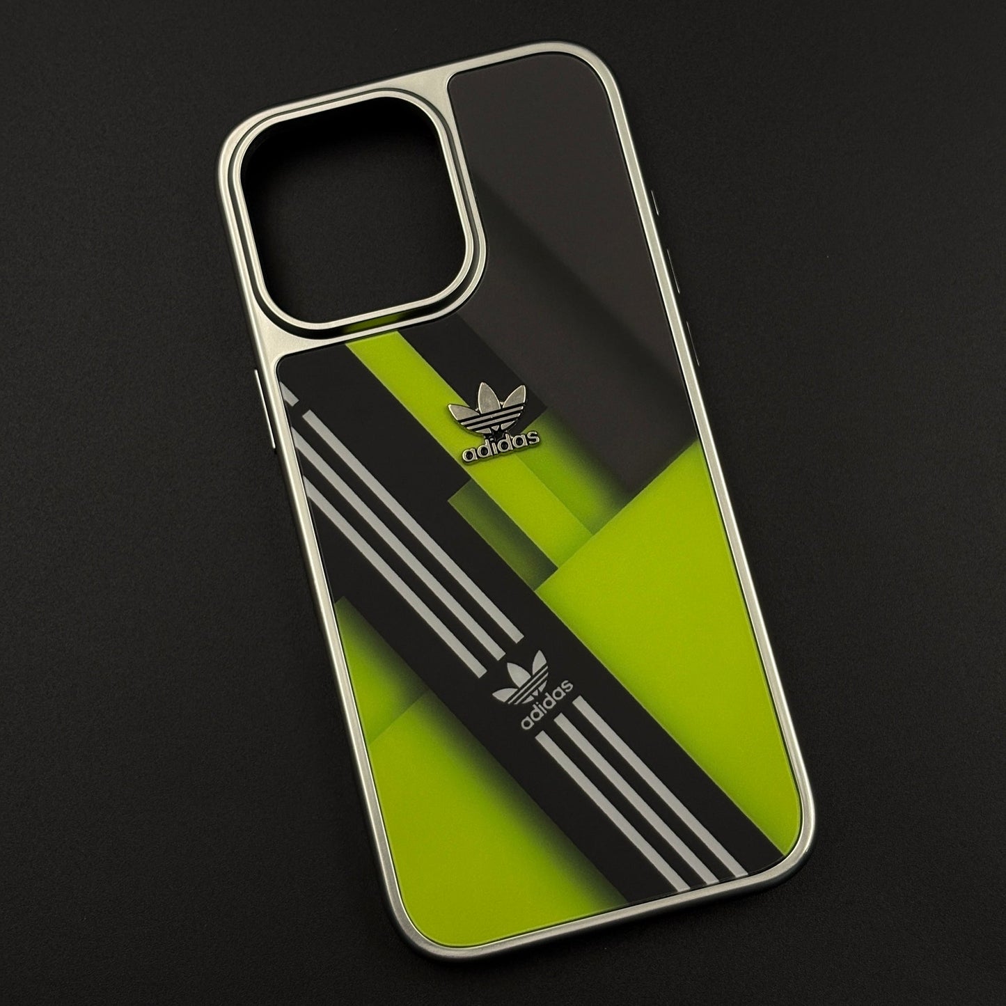 Luxury Sport-Brand Neon Sprint Case with Metal-Style Frame for iPhone 16 Pro Max