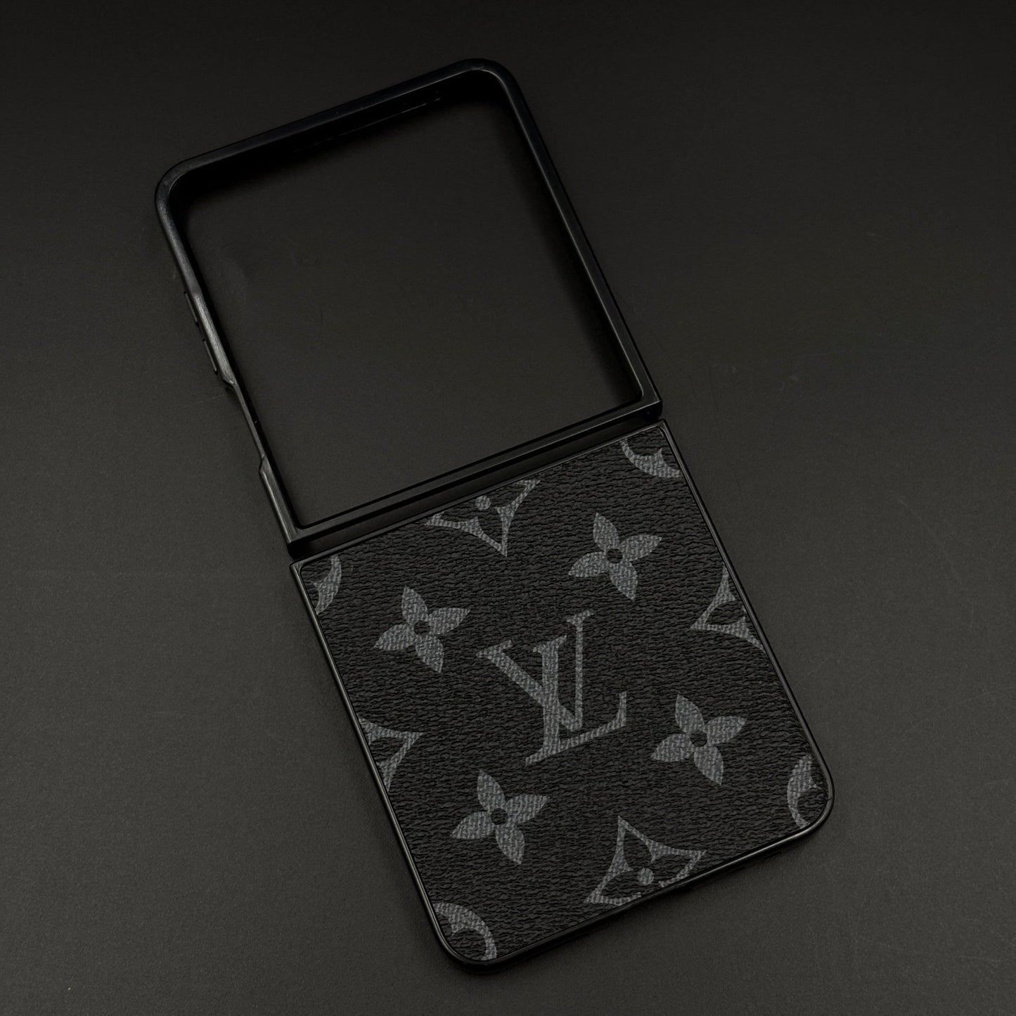 Luxury Brand PU Leather Brand Pattern Case for Samsung Galaxy Z Flip 7 | Designer Protective Cover