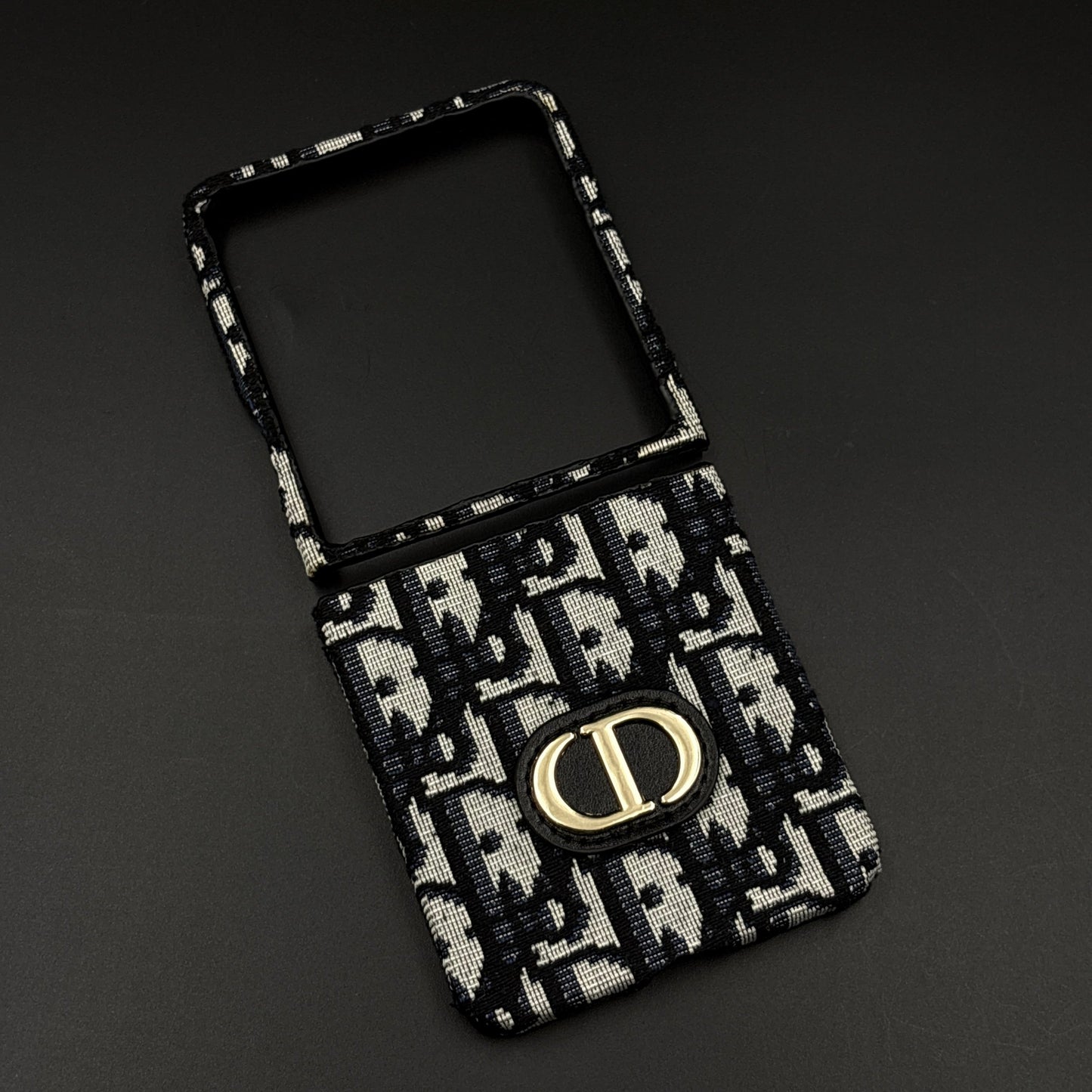 Embroidered Fabric CD Case for Samsung Galaxy Z Flip 7 | Premium Designer Pattern Cover