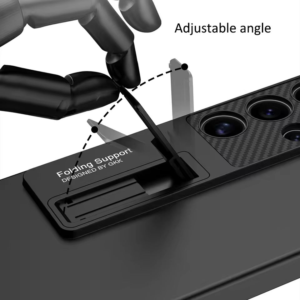 Hidden Kickstand Shockproof Slim Protective Case for Samsung Galaxy S25 Ultra