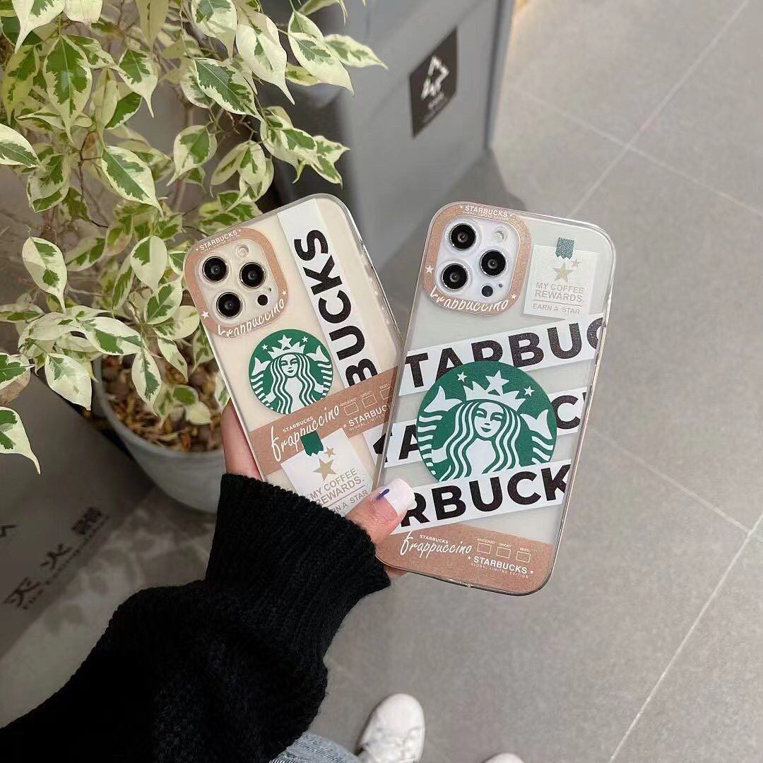 iPhone 13 Pro Max Luxury Brand StarBucks Coffee Case Cover
