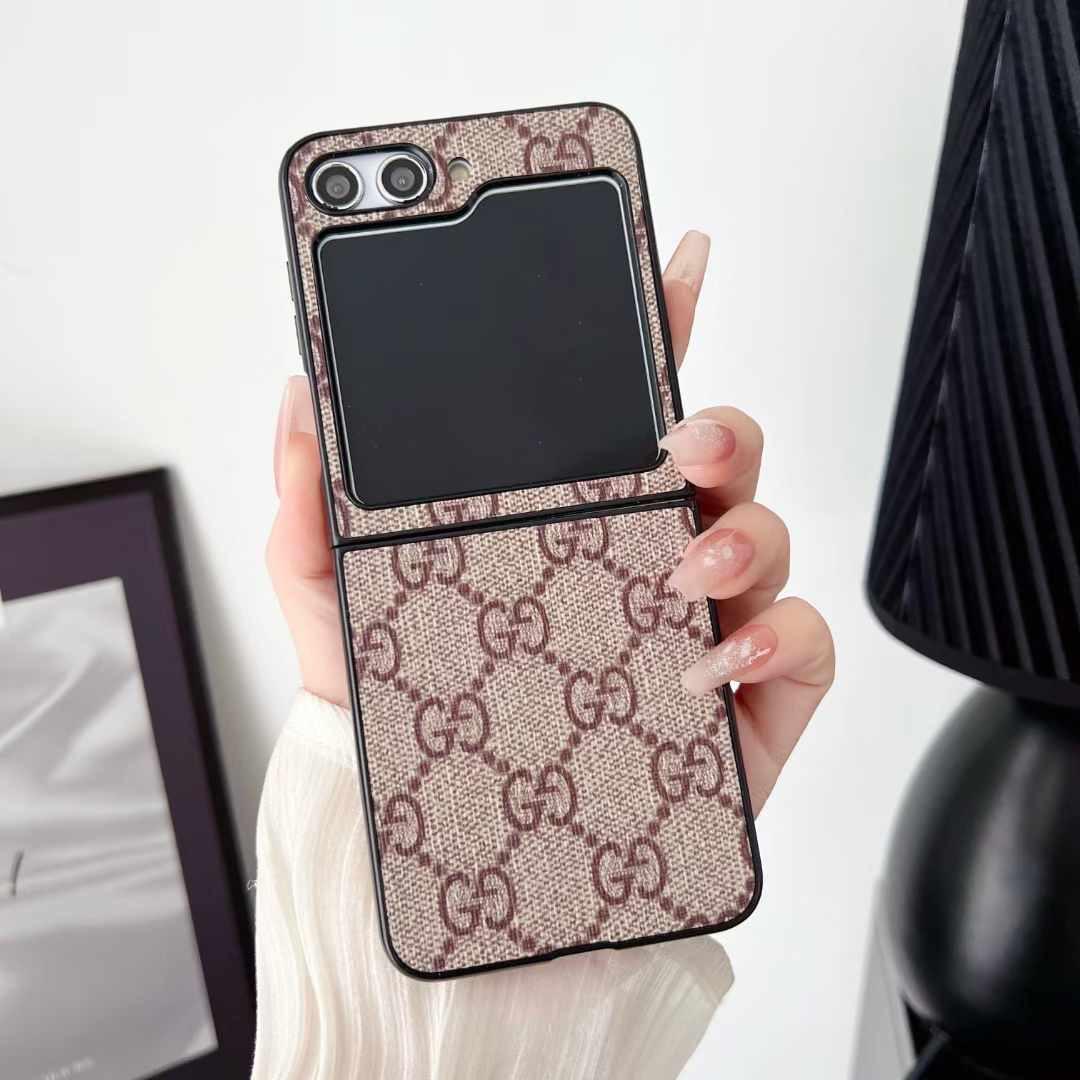 Samsung Galaxy Z Flip 7 FE Luxury GG Leather Case