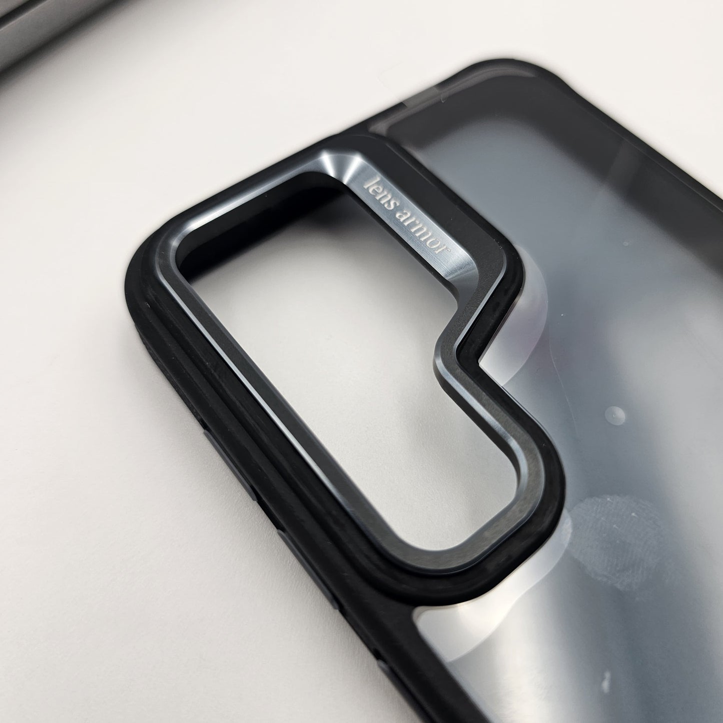 Samsung Galaxy S25 Plus Smokey Finish Transparent Metal Camera Bump Case