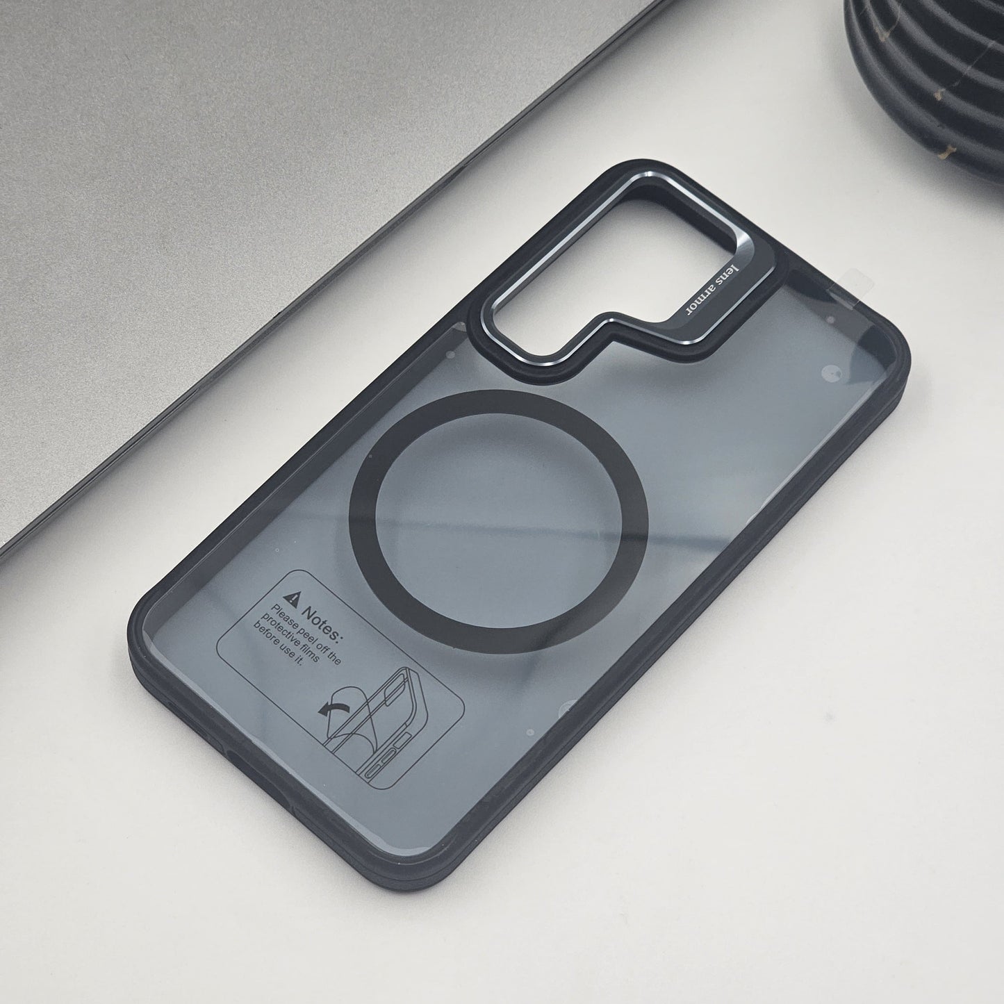 Samsung Galaxy S25 Plus Smokey Finish Transparent Magsafe Case