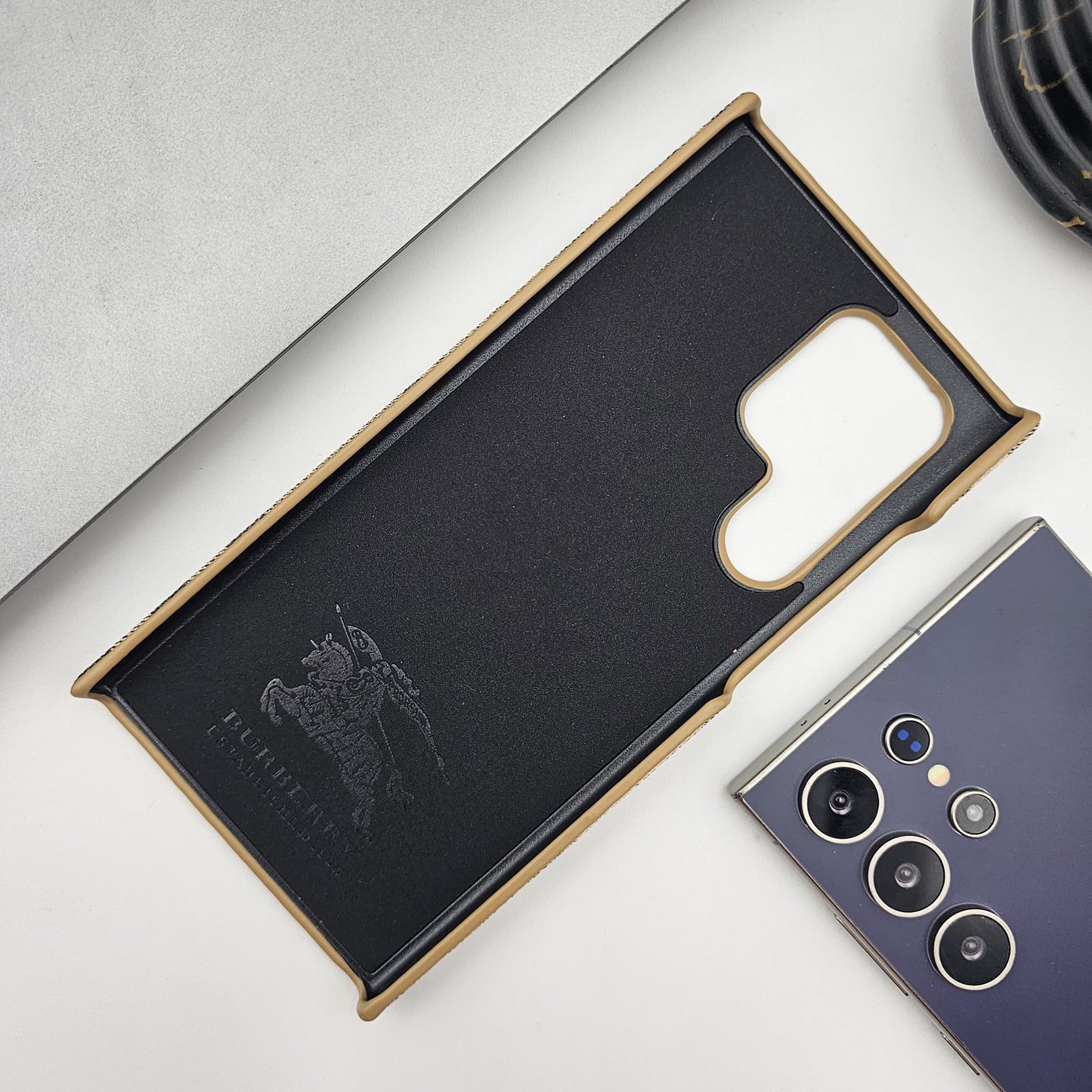 BBRY Fashion PU Leather Case for Samsung Galaxy S25 Ultra | Luxury Designer Protective Cover