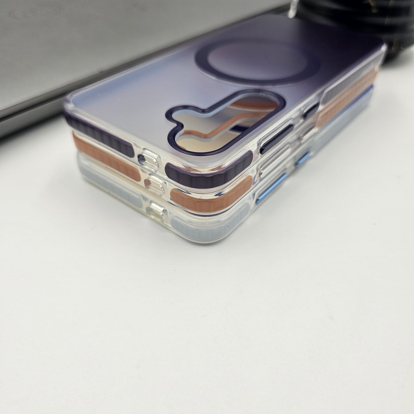 Dual Tone Matte MagSafe Case for Samsung Galaxy S25 | Anti-Yellowing | Sleek Luxury Cover