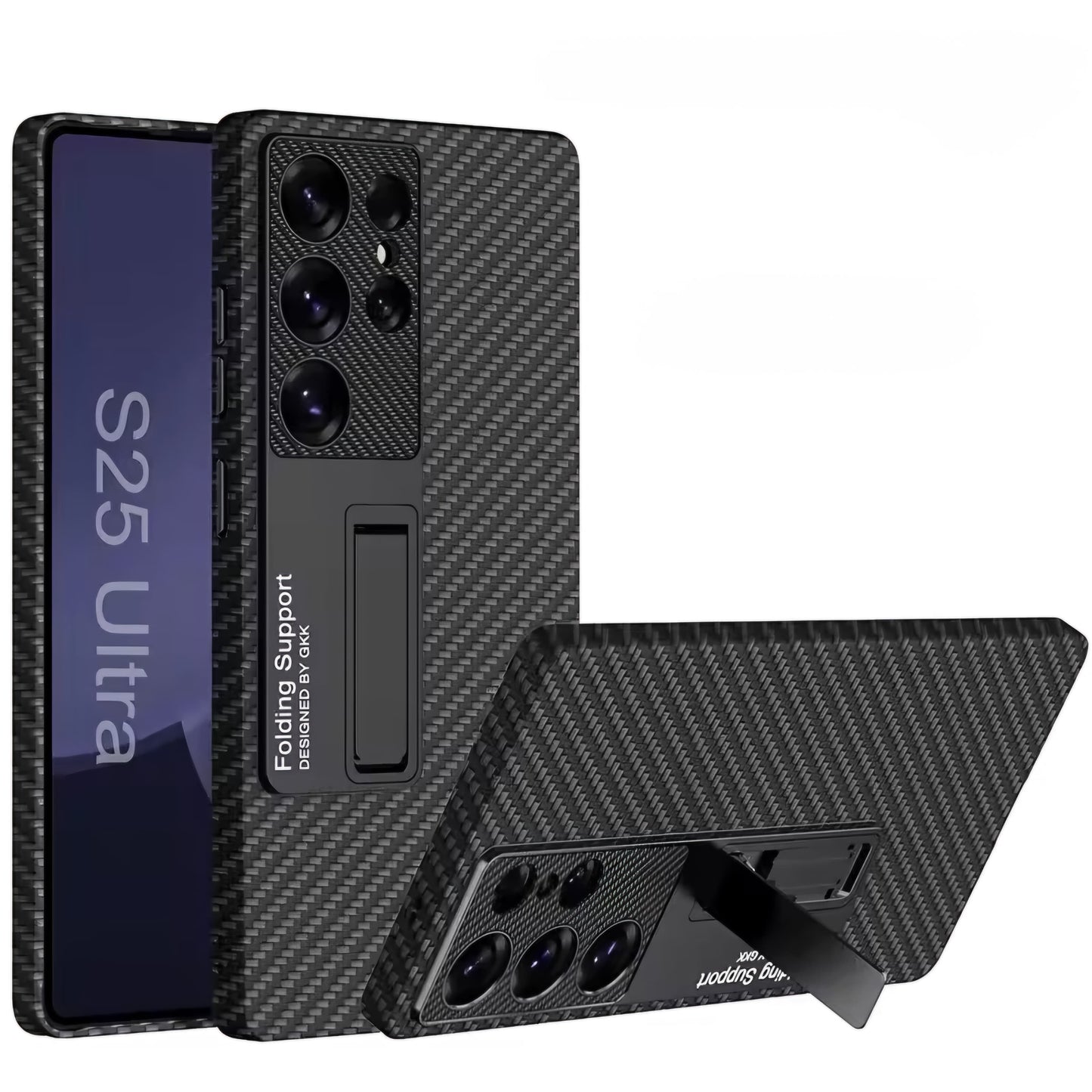 Hidden Kickstand Shockproof Slim Protective Case for Samsung Galaxy S25 Ultra