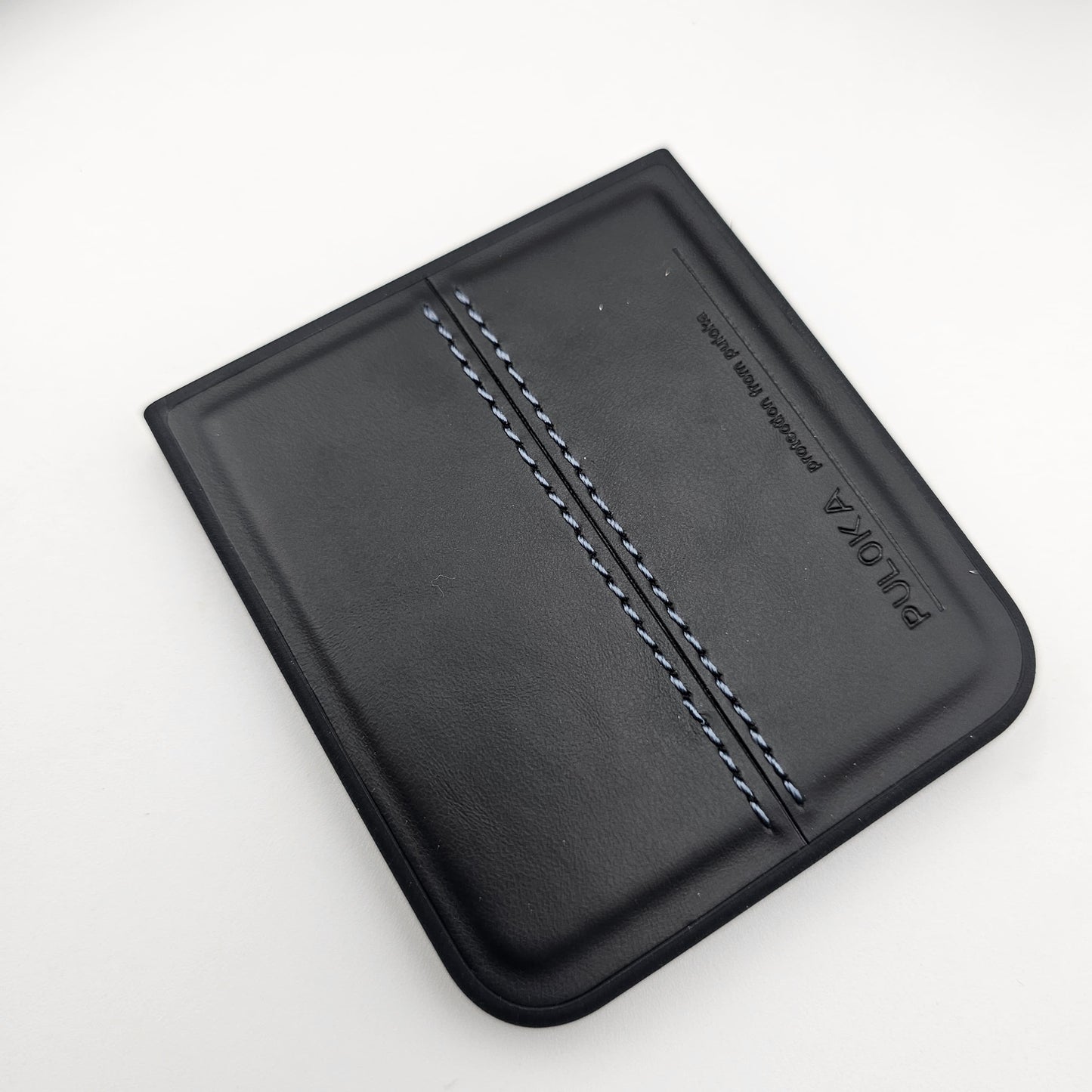 Samsung Galaxy Z Flip 7 FE Stitch Leather Case with Velvet Lining – Premium Protective Flip Cover