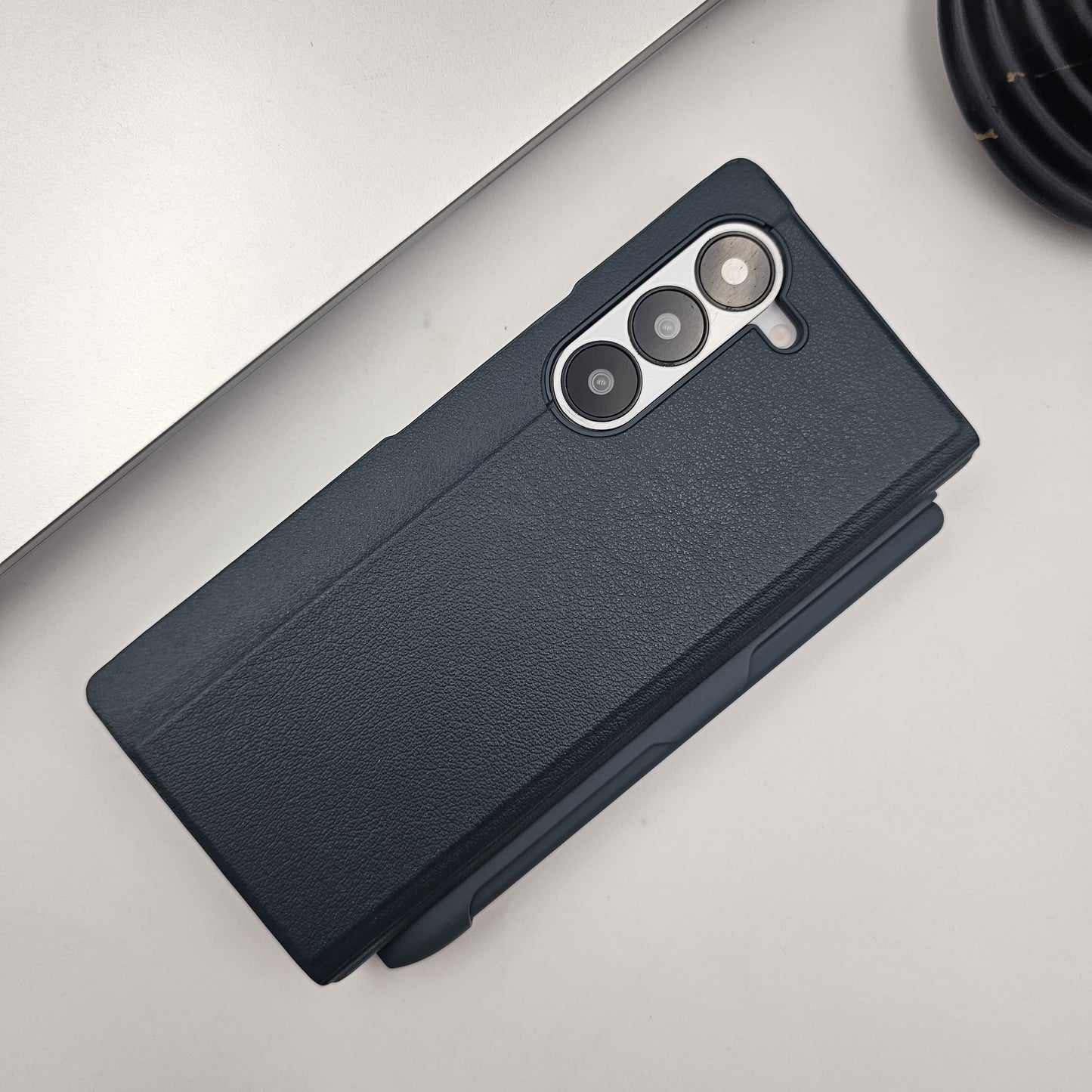 Samsung Galaxy Z Fold 6 PU Leather Kickstand Flip Case