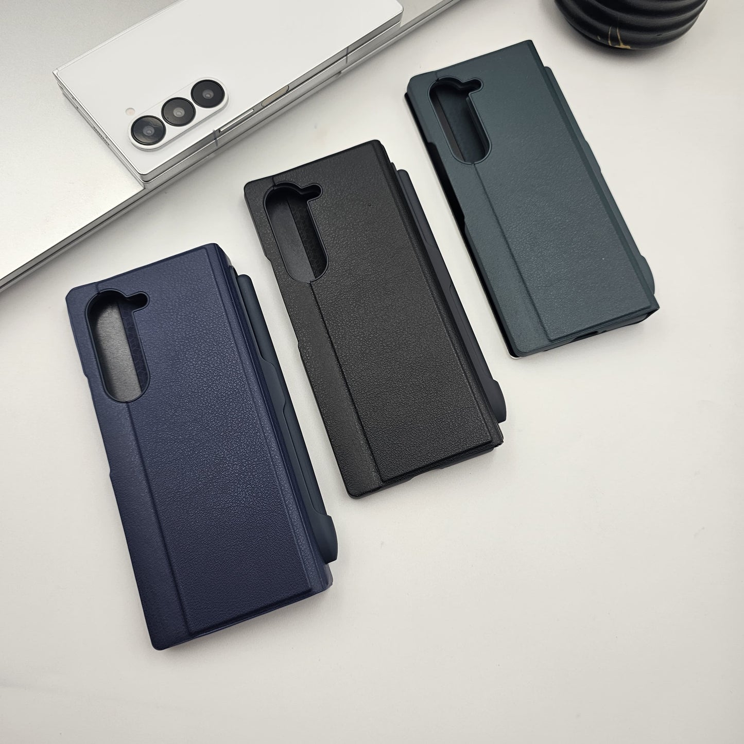 Samsung Galaxy Z Fold 6 PU Leather Kickstand Flip Case
