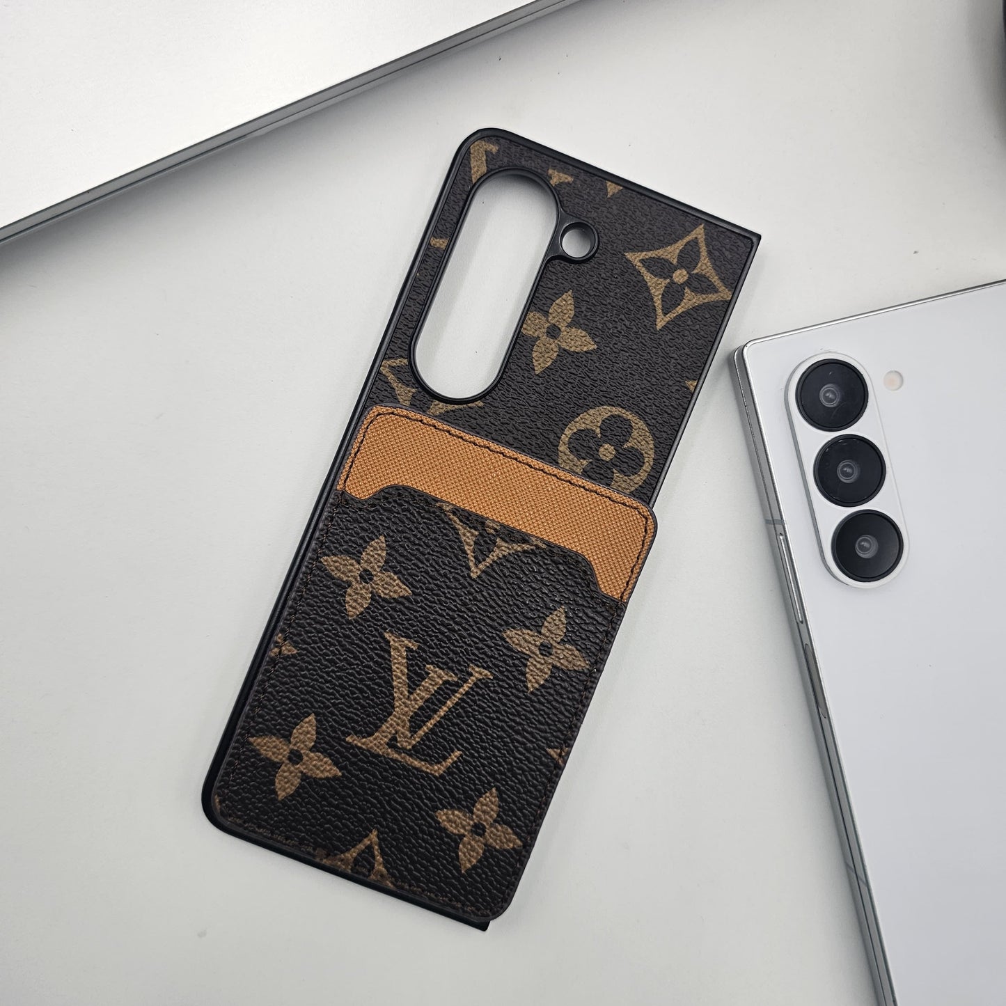 Samsung Galaxy Z Fold 7 Luxury PU Leather Card Holder Case