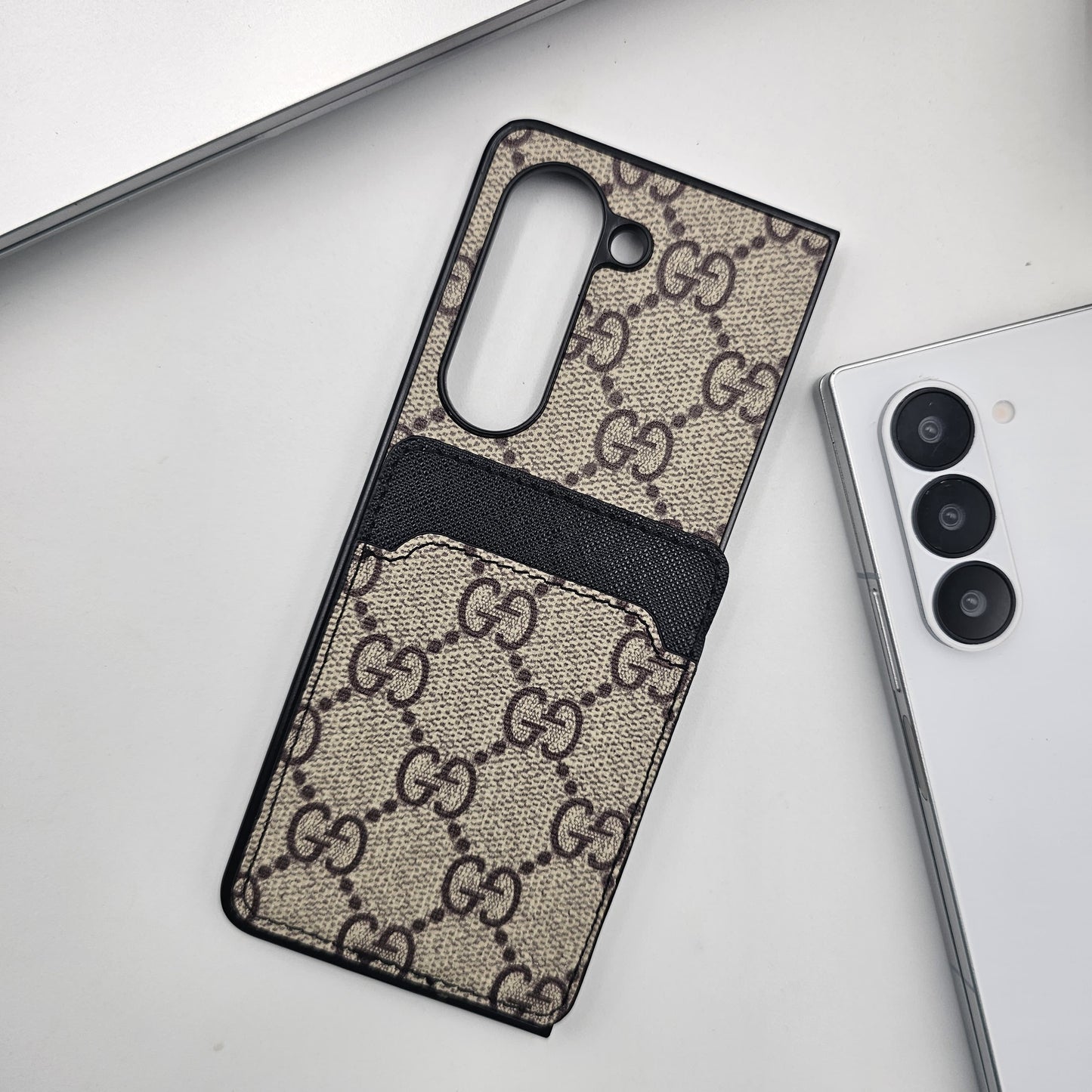 Samsung Galaxy Z Fold 7 Luxury PU Leather Card Holder Case