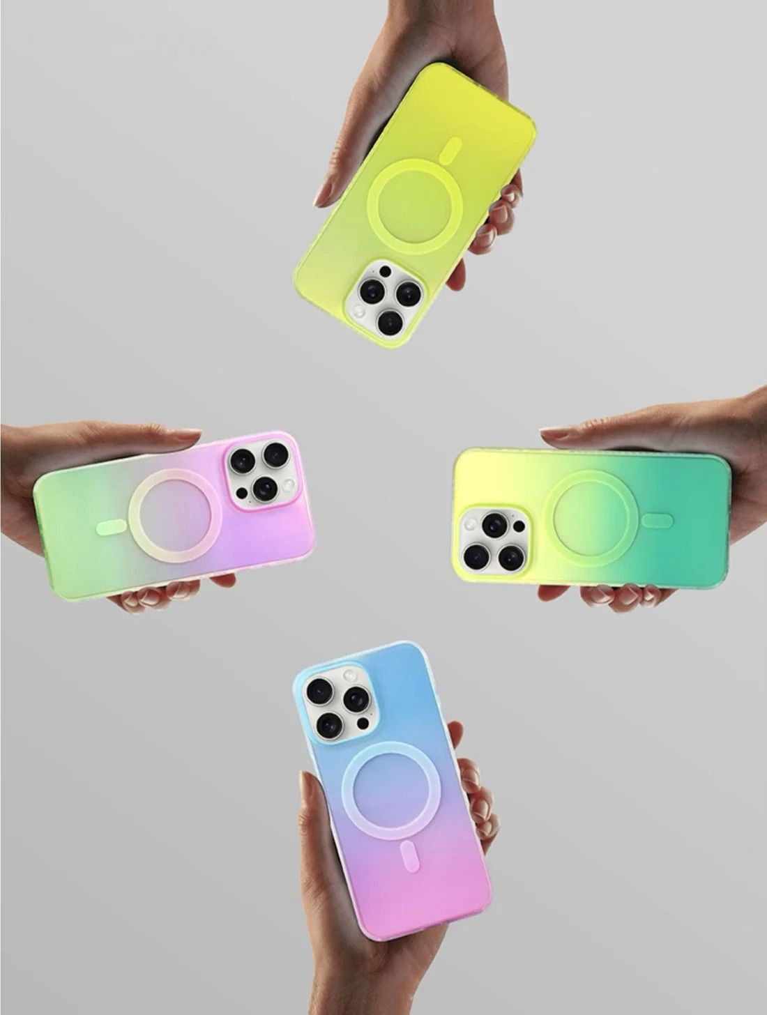 iPhone Fluorescent Iridescent Translucent Color Changing Case