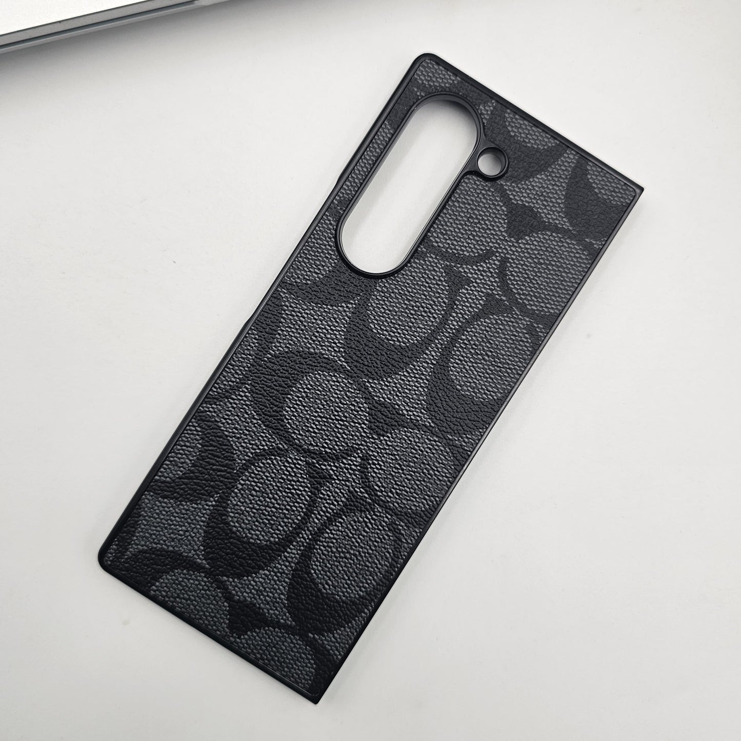 Samsung Galaxy Z Fold 7 Luxury Brand Pattern CC PU Leather Case Cover