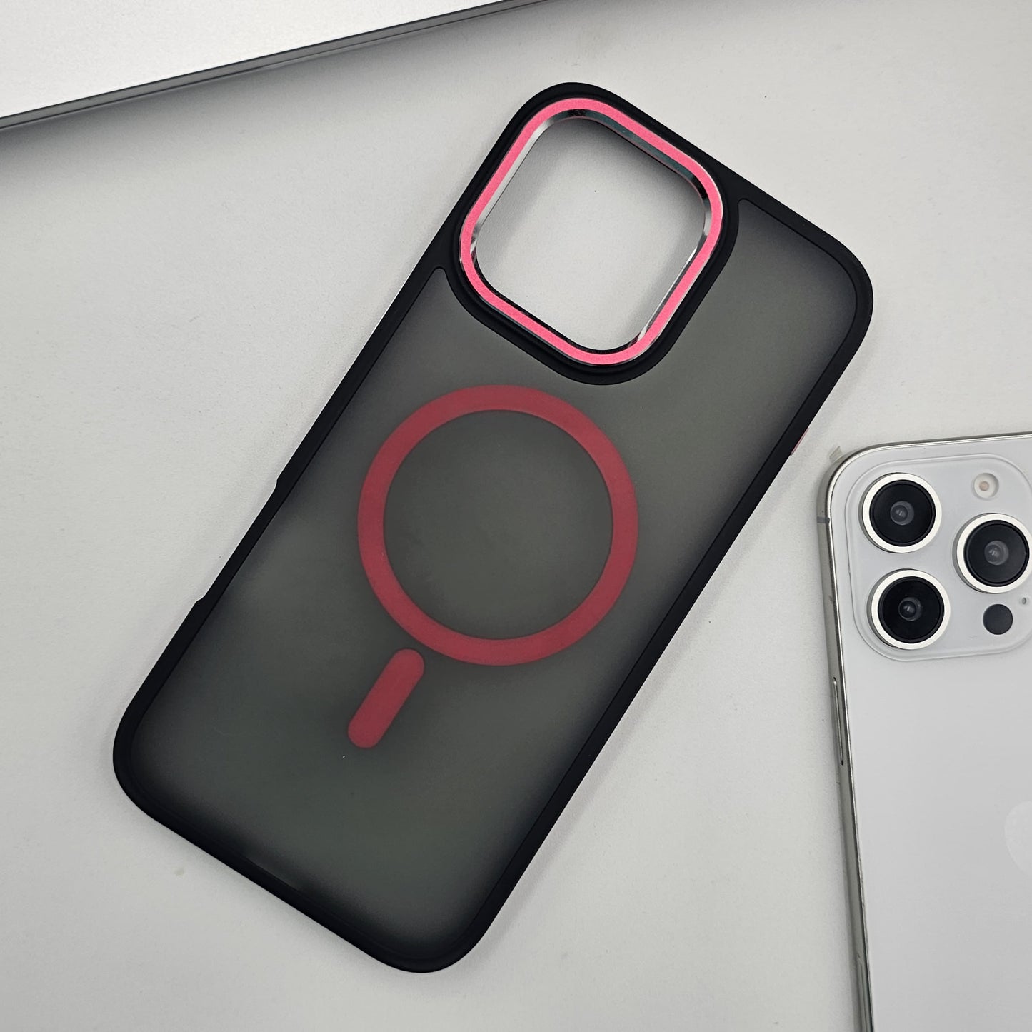 iPhone Smokey Magnetic Magsafe Case Metal Camera Bump