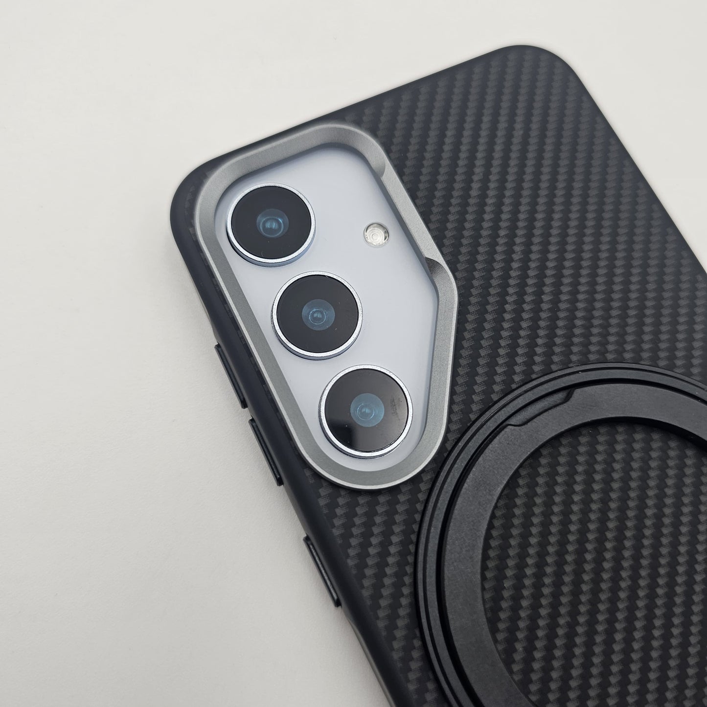 Samsung Galaxy S24 Carbon Fibre With Magnetic Magsafe Ring Stand Case