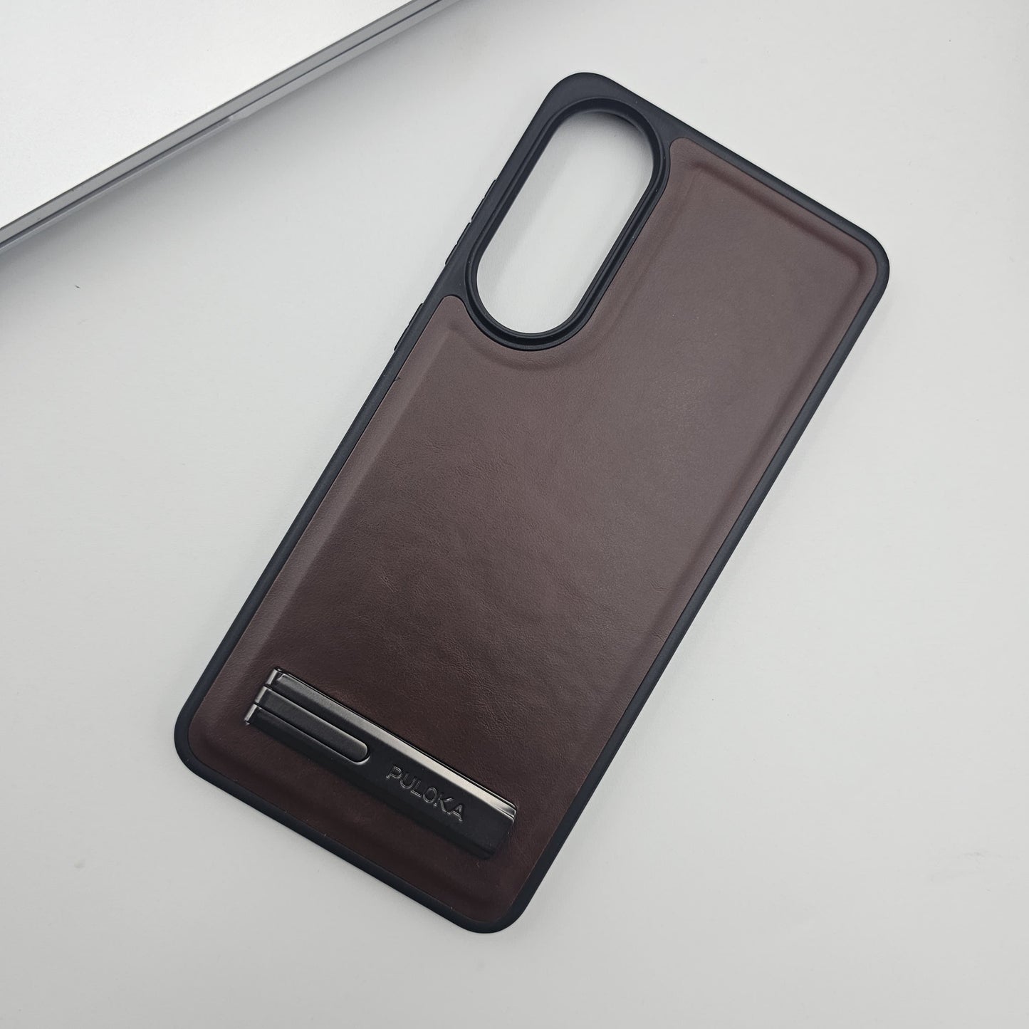 Samsung Galaxy S25 Edge PU Leather Metal Kickstand Case