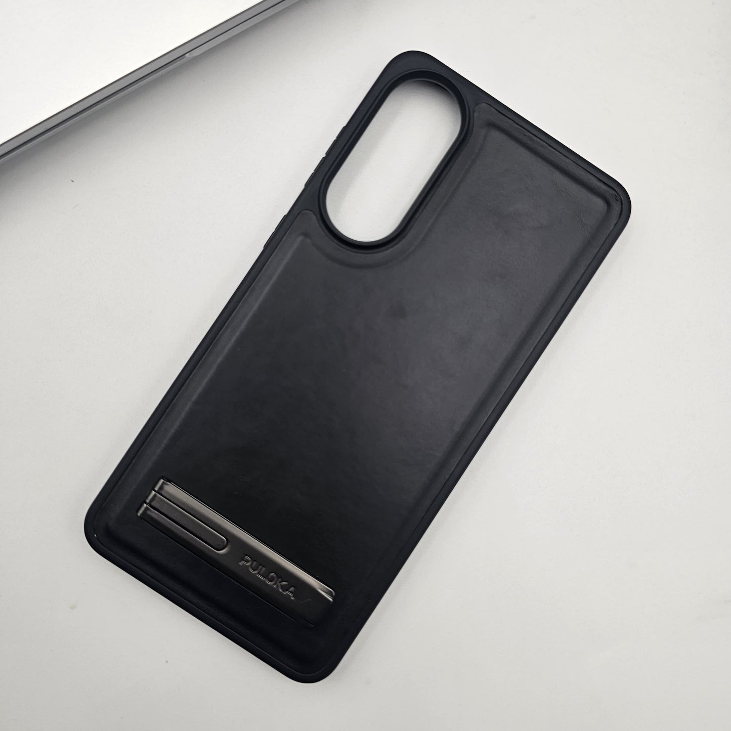 Samsung Galaxy S25 Edge PU Leather Metal Kickstand Case