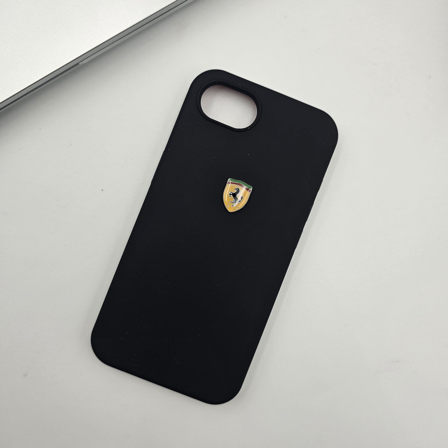 iPhone 16E FR Sports Car Logo Liquid Silicone Case Cover