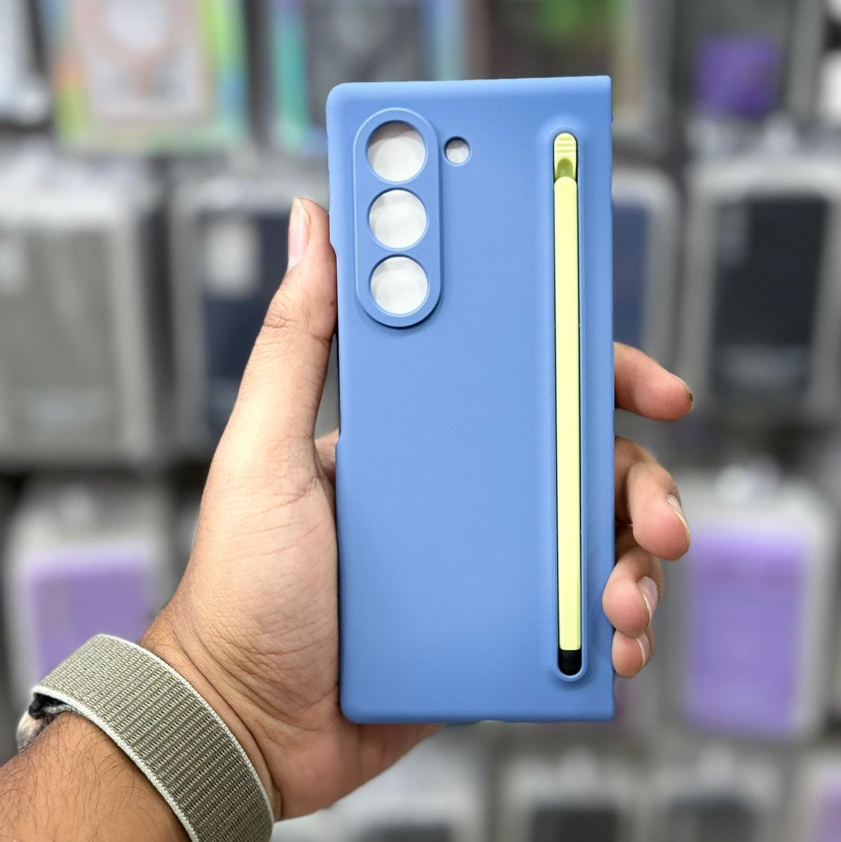 Ultra Slim Case with Pen for Samsung Galaxy Z Fold 7 | Soft Matte Finish | Built-In Pen Slot