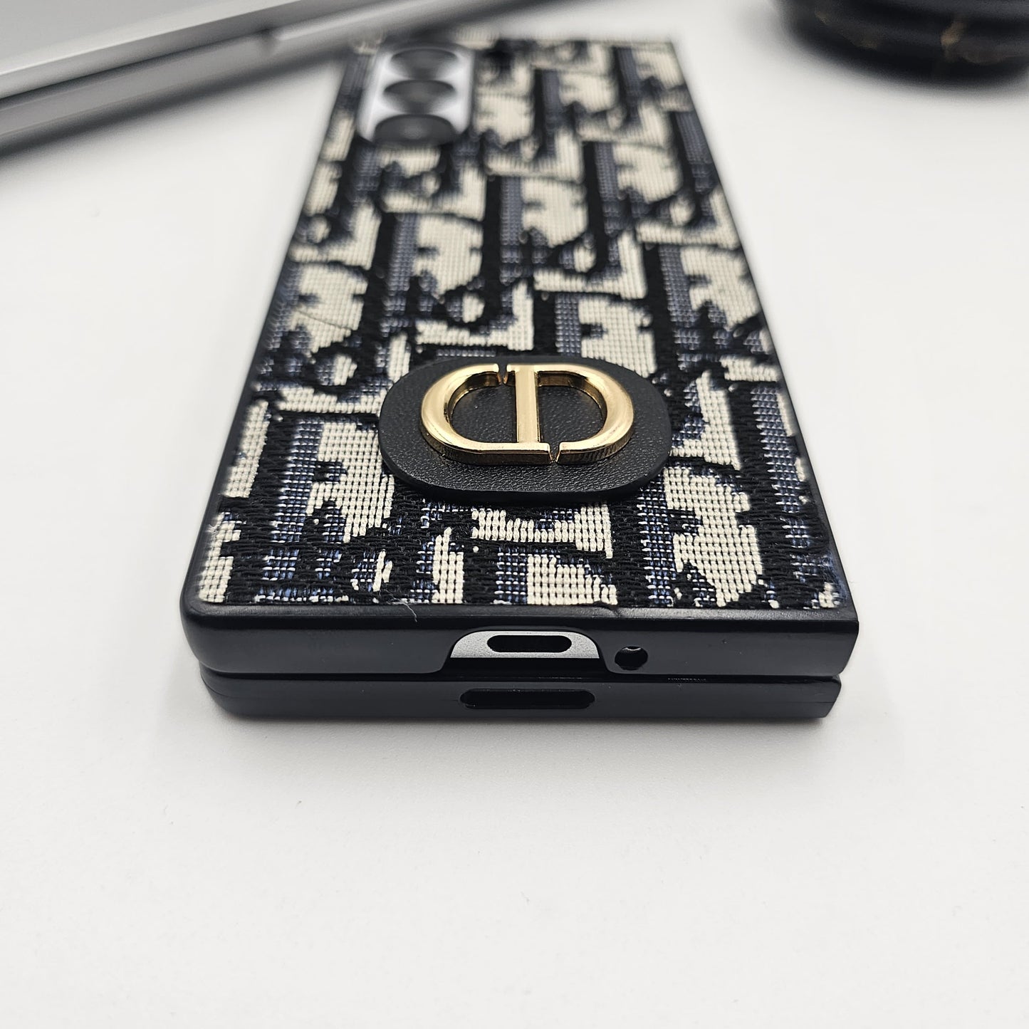 Samsung Galaxy Z Fold 6 CD Embroidery Luxury Phone Case