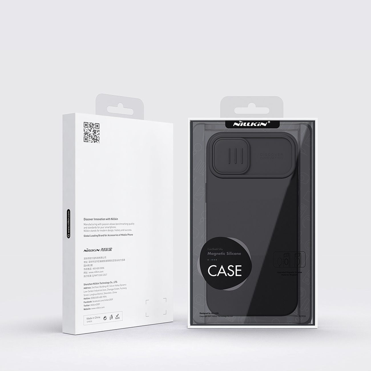 iPhone 15 Pro Series Nillkin CamShield Silky Silicone Case Cover Black Clearance Sale