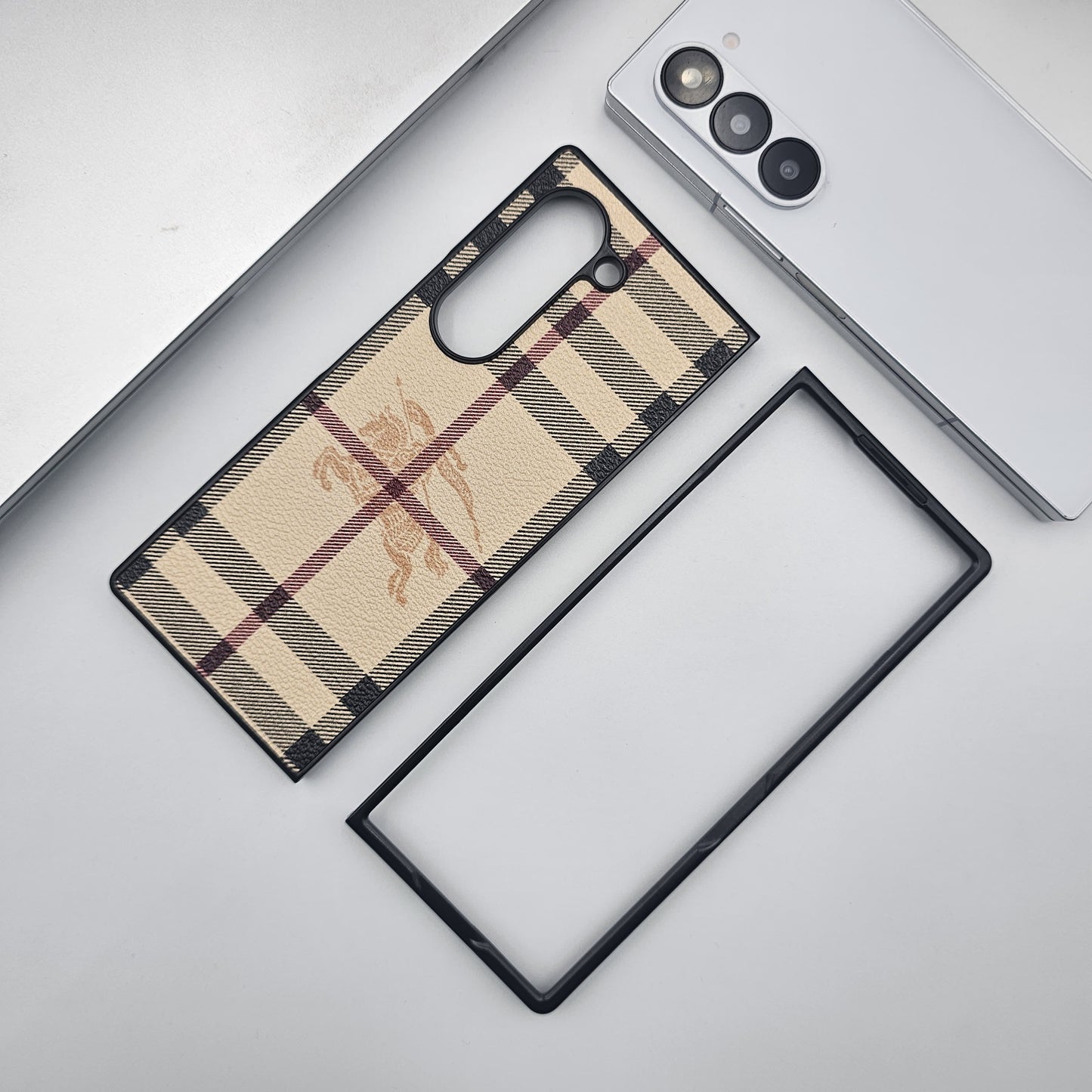 BBRY Fashion PU Leather Case for Samsung Galaxy Z Fold 7 | Luxury Designer Protective Cover