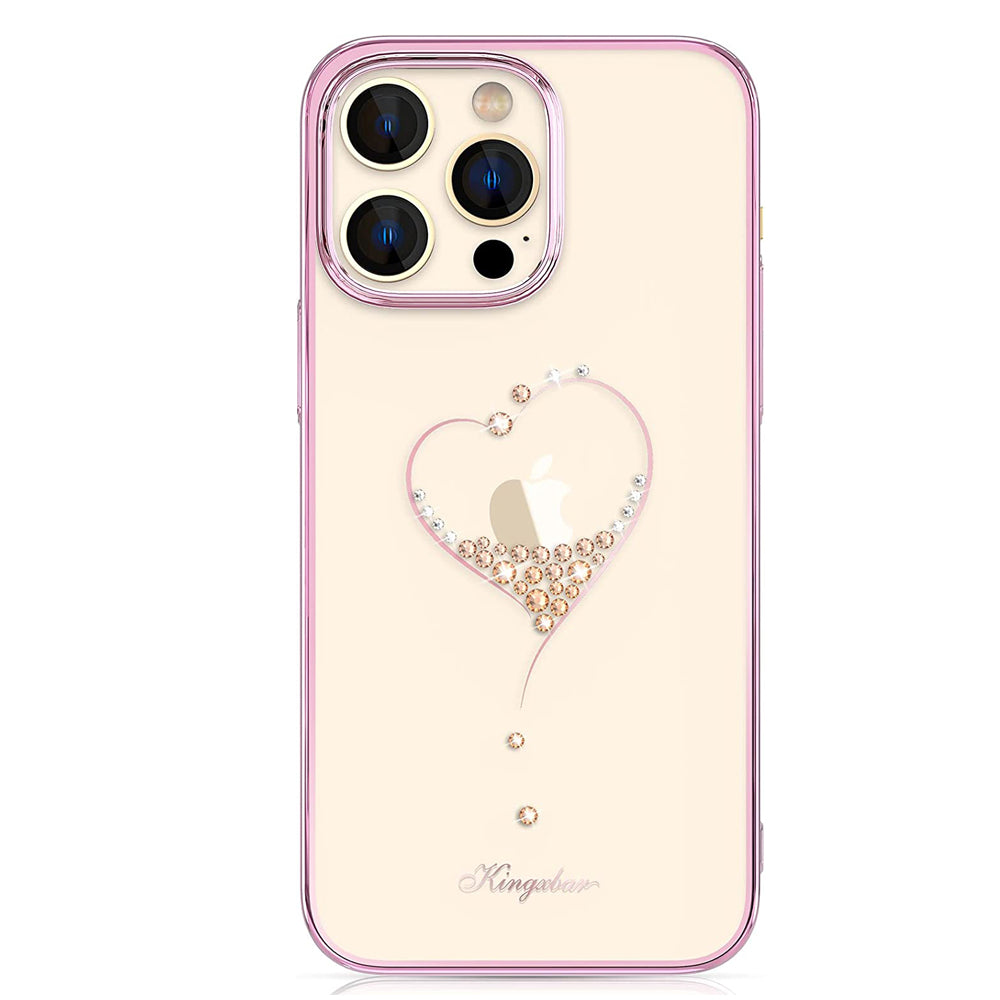 iPhone 14 Pro Max Heart Rhinestone Diamond Plated Case Clearance Sale