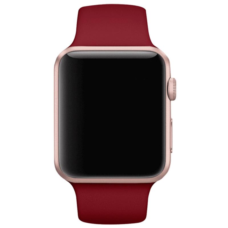 Apple iWatch Marshala Silicone Sport Band For Series 1 2 3 4 5 6 7 8 9 SE 7 8 9 SE SE 2 Gen