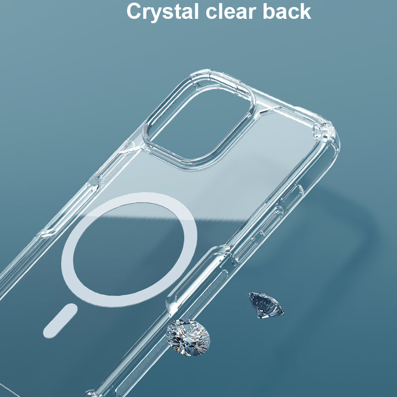 Nillkin iPhone 15 Series Magsafe Clear Drop Resistant Magnetic Case Cover
