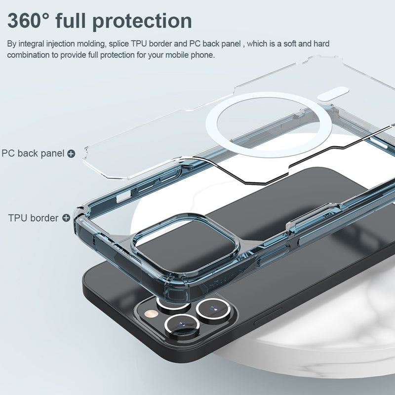 Nillkin iPhone Magsafe Clear Drop Resistant Magnetic Case Cover Clearance Sale