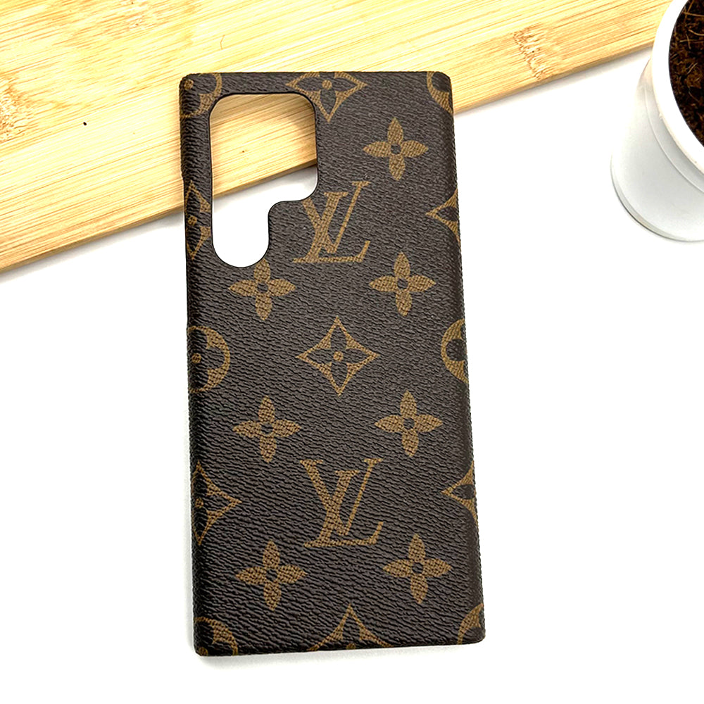 Samsung Galaxy S25 Ultra Luxury Brand Case Cover Brown