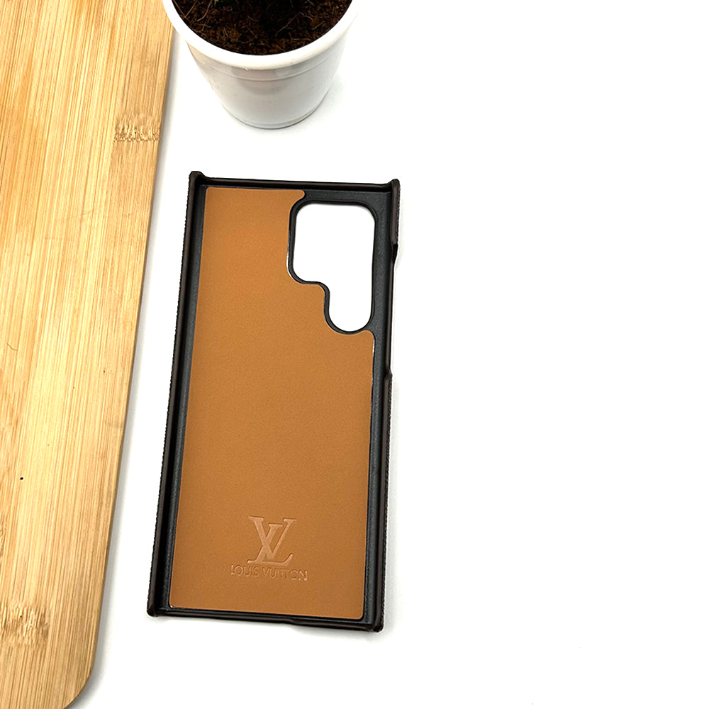 Samsung Galaxy S25 Ultra Luxury Brand Case Cover Brown