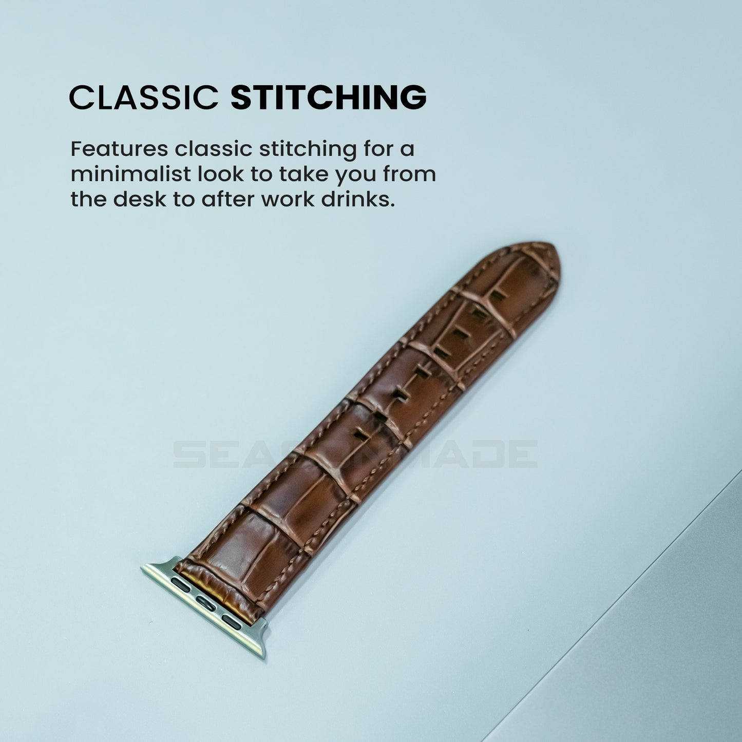 Apple Watch Genuine Brown Leather Strap Series 1 2 3 4 5 6 7 8 9 SE 7 8 9 SE SE 2 Gen Ultra/Ultra 2