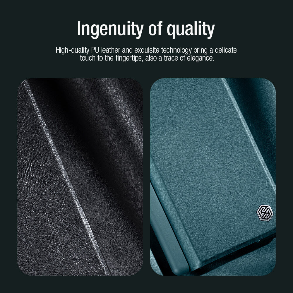 Samsung Galaxy Z Fold 5 Nillkin Qin Pro Leather Flip Case Cover With Pen Holder