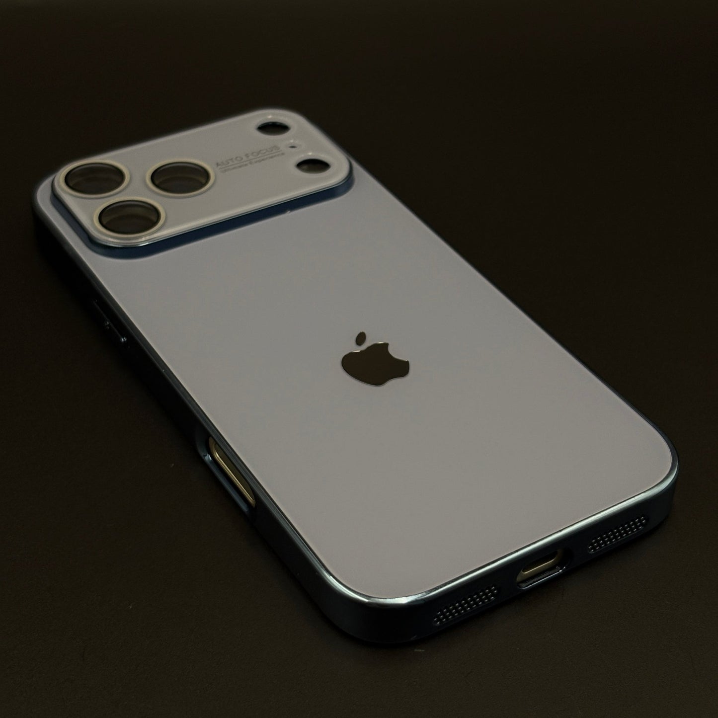 Luxury Backplane Glass Chromatic Lens Shield Case for iPhone 17 Series