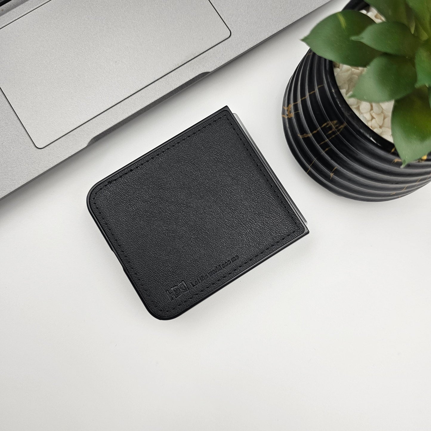 Premium PU Leather Stitch Phone Case for Samsung Galaxy Z Flip 6 | Velvet Inner Lining | Microfiber Protection