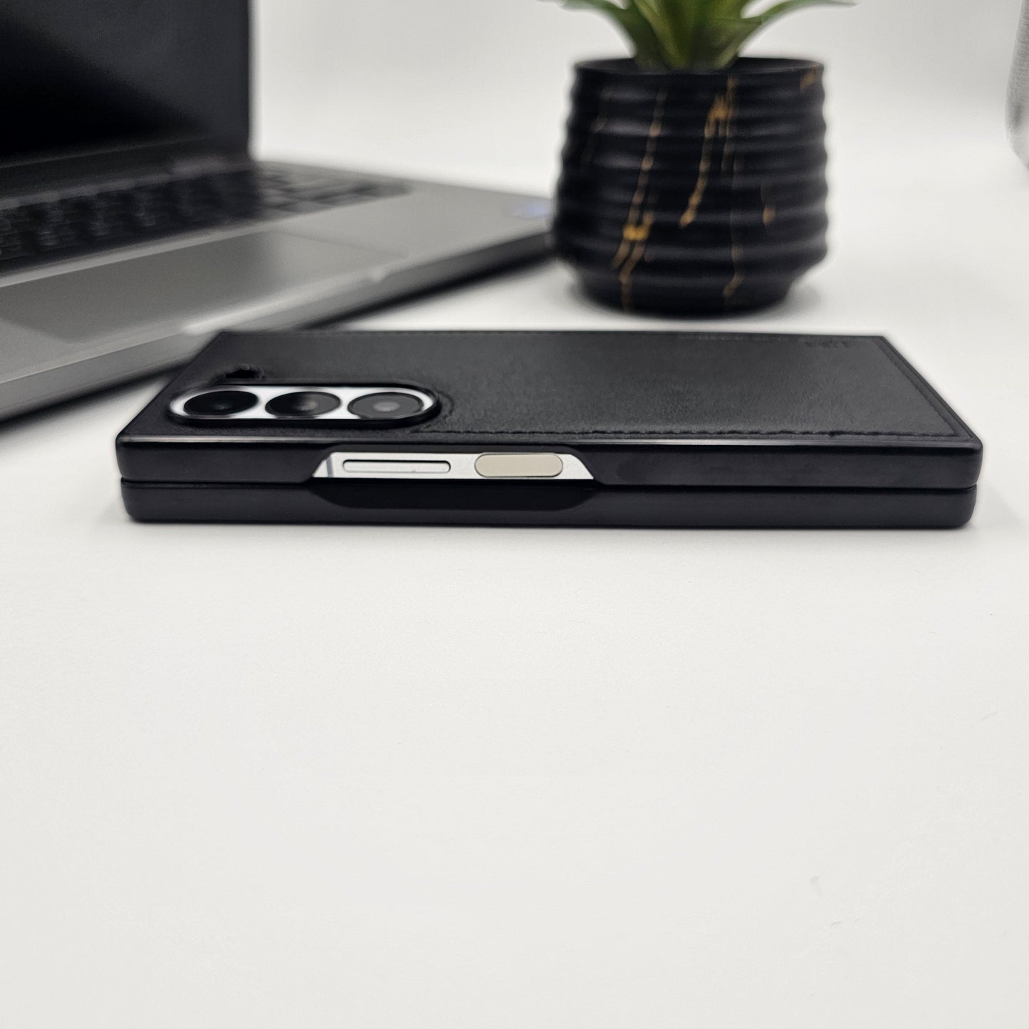 Premium Stitched Design with Soft Velvet Lining for Samsung Galaxy Z Fold 6 | Slim Protective Cover